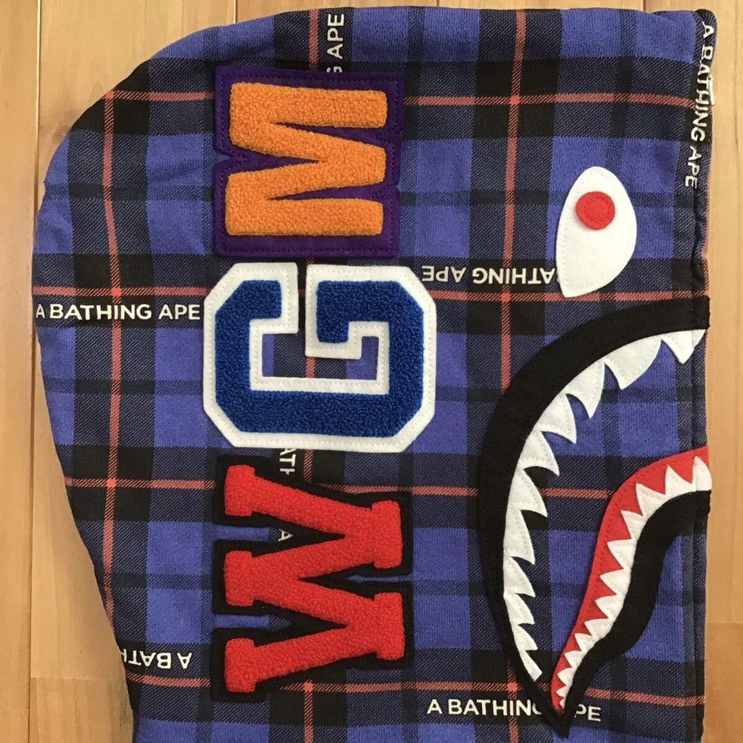 Bape BAPE Crazy Check shark full zip hoodie a bathing ape Size US M / EU 48-50 / 2 - 4 Thumbnail