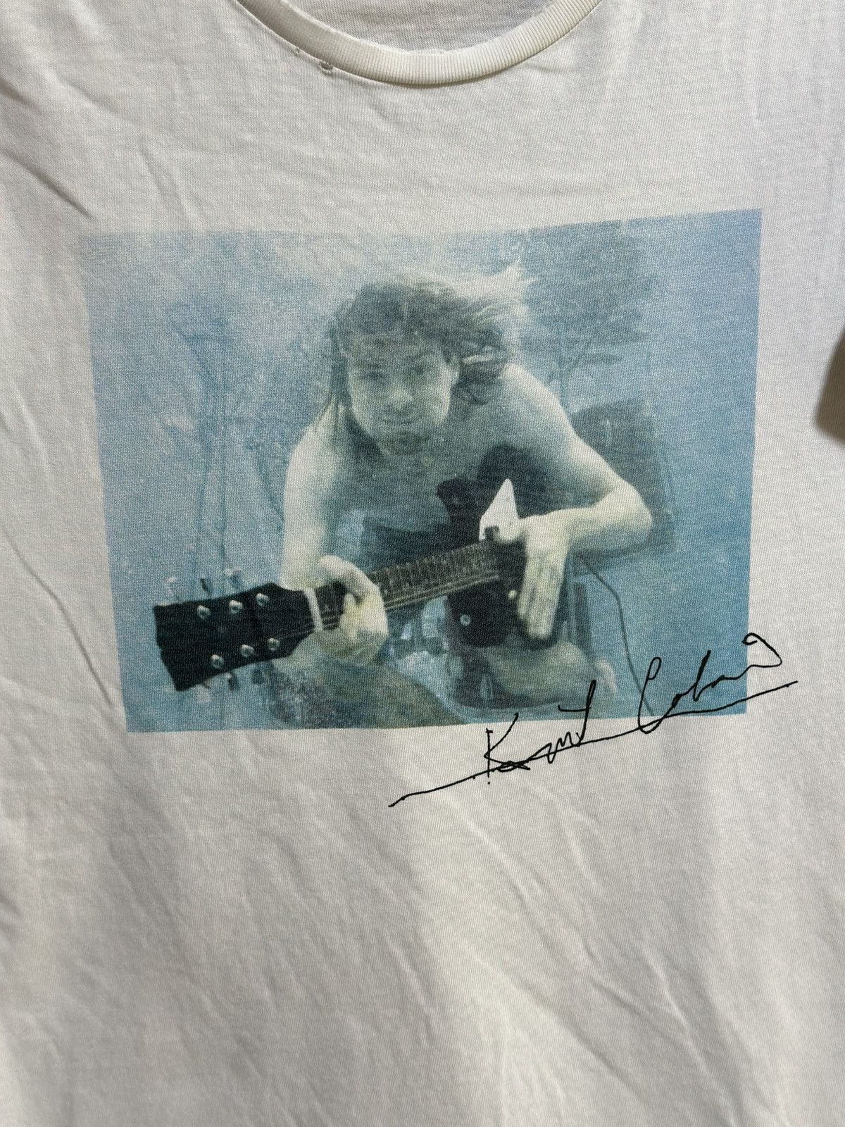 Band Tees Thrashed Vintage Uniqlo X Kurt Cobain Distrees Tee Size US M / EU 48-50 / 2 - 2 Thumbnail