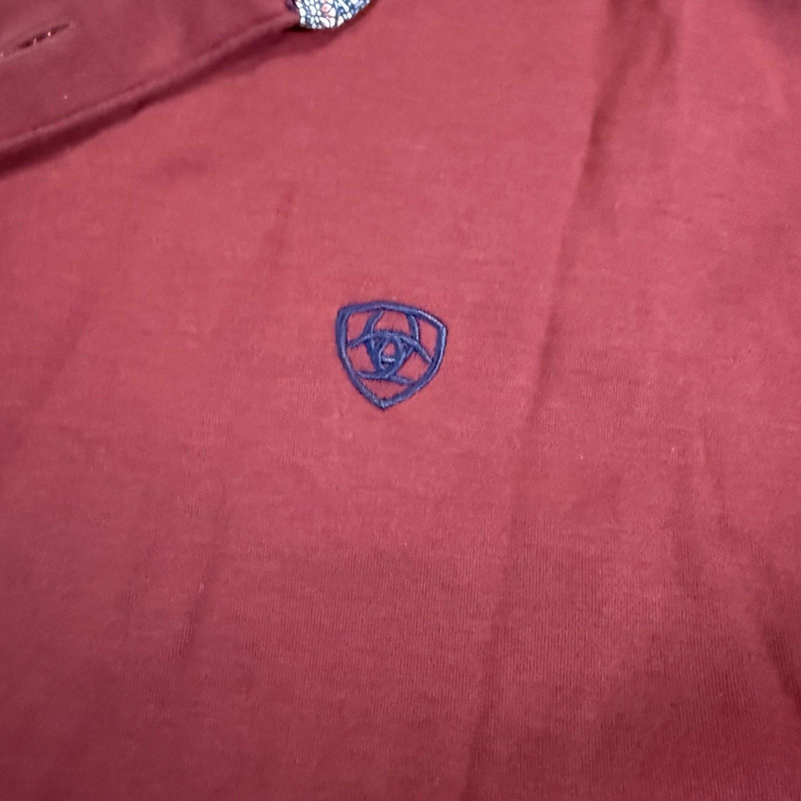 Ariat Ariat Wrinkle Free Polo Performance Mens Size Large Maroon Size US L / EU 52-54 / 3 - 7 Thumbnail