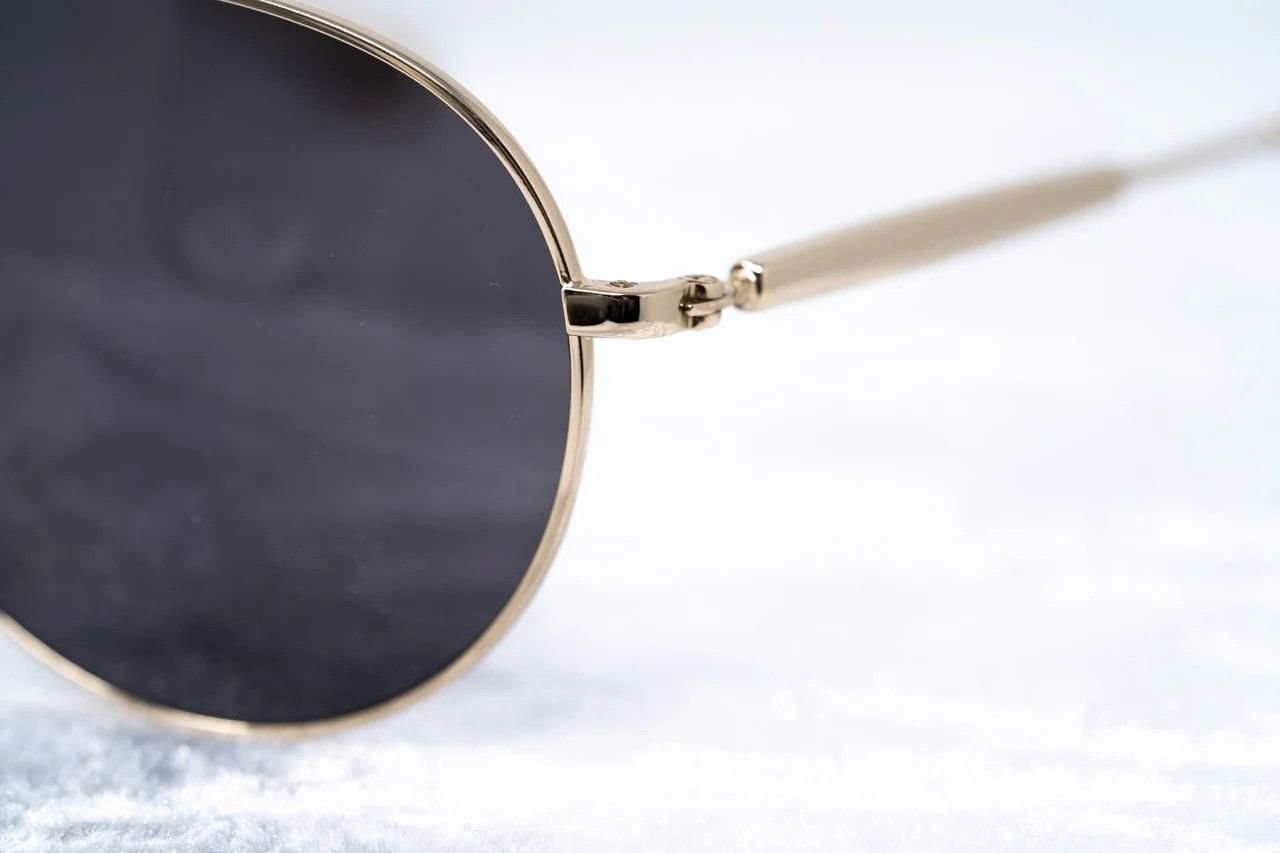 Yohji Yamamoto Yohji Yamamoto Sunglasses Round Gold and Grey Size ONE SIZE - 8 Thumbnail