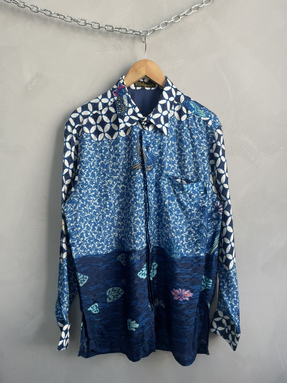 Japanese Brand Rare japanese luxury shirt button up overprint y2k Size US L / EU 52-54 / 3 - 1 Thumbnail