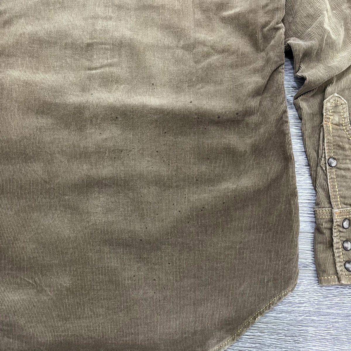 GOA Genuin Vintage GOA - Distressed Corduroy Wested ShirtStudded Size US M / EU 48-50 / 2 - 9 Thumbnail
