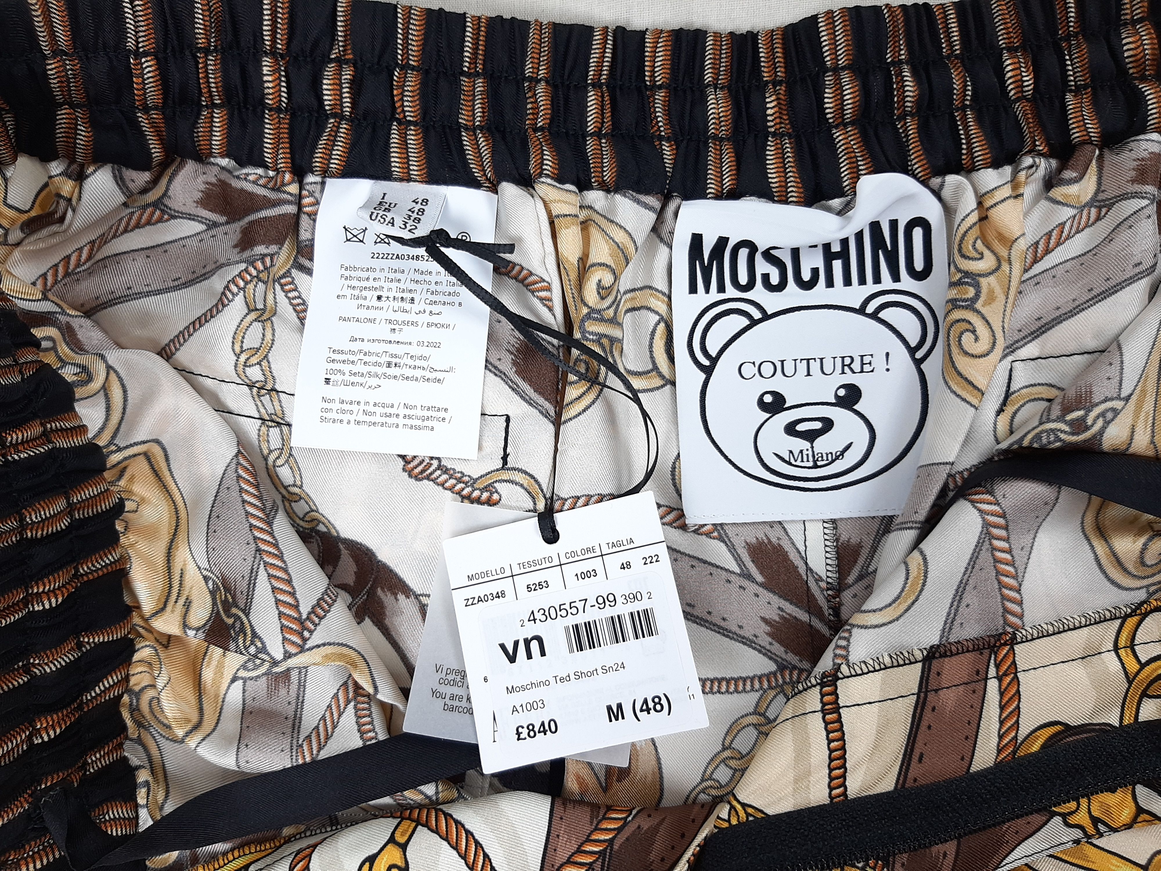 Moschino Moschino Couture Teddy Bear Zip Shorts Men's Size IT 48 Size US 32 / EU 48 - 12 Thumbnail