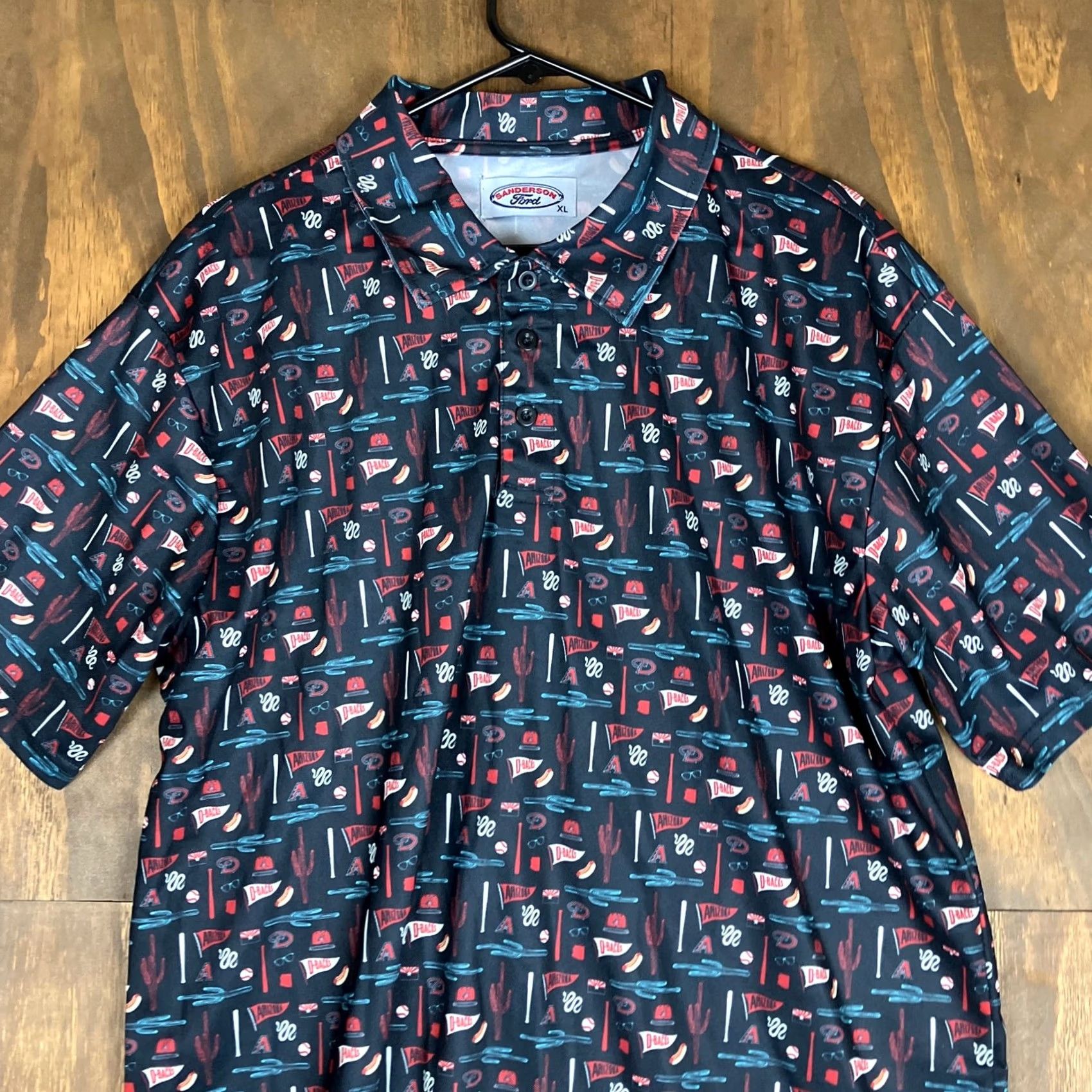 Ford Sanderson Ford Polo Mens Shirt Blue Arizona Diamondbacks Fathers Day XL Shirt Size US XL / EU 56 / 4 - 2 Thumbnail