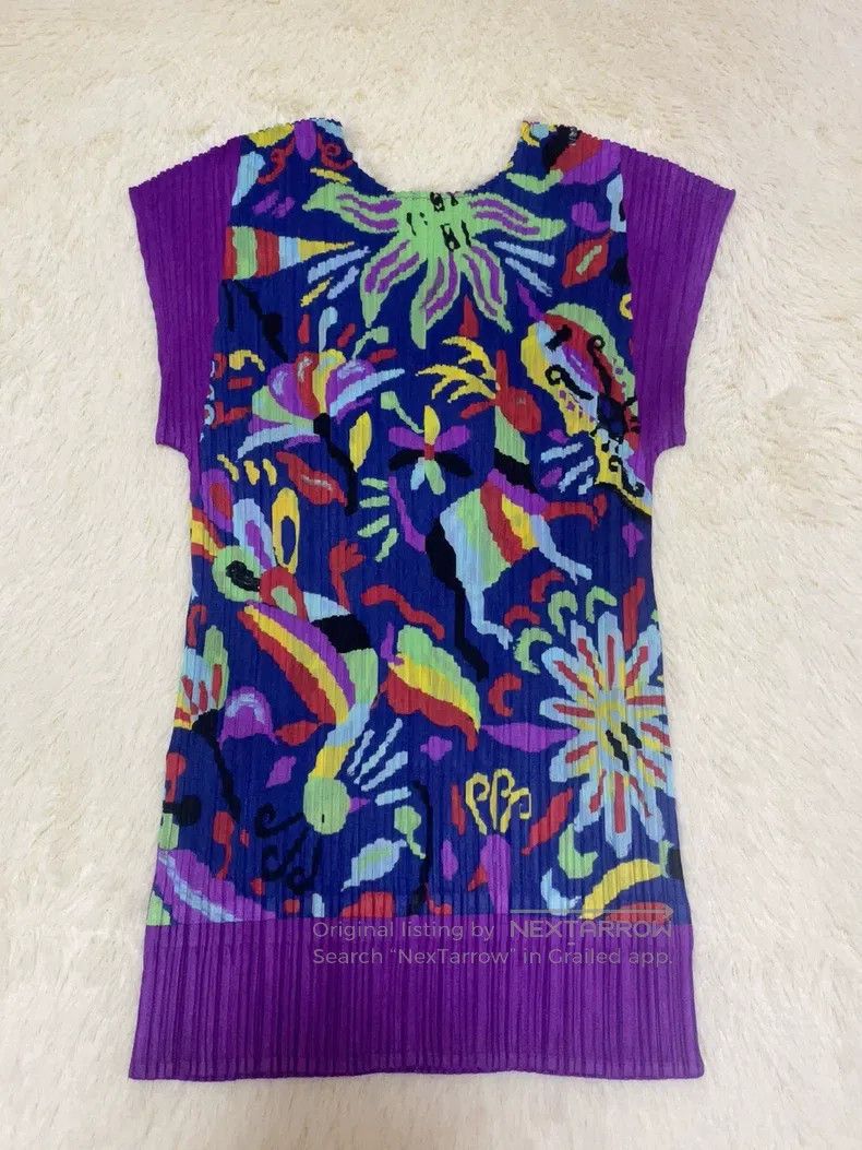 Issey Miyake Issey Miyake Drop Shoulder Crew Neck Top Size L / US 10 / IT 46 - 2 Thumbnail