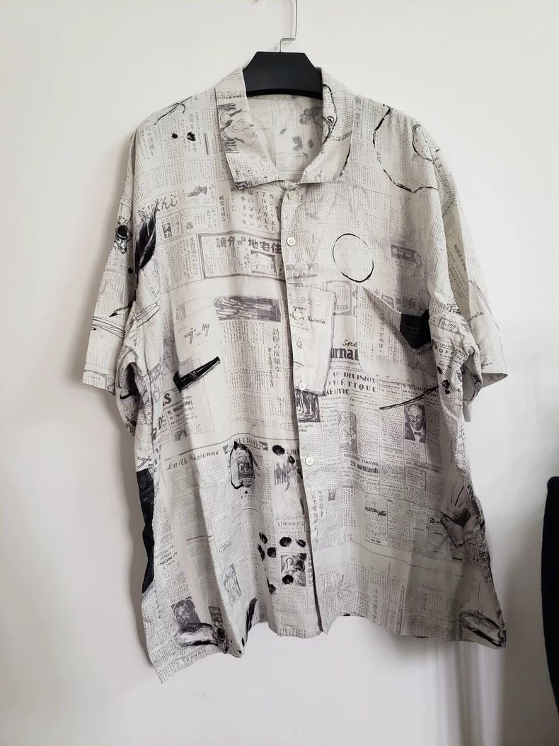Porter Classic Porter Classic Short Sleeve Shirt with Print Size US M / EU 48-50 / 2 - 1 Thumbnail