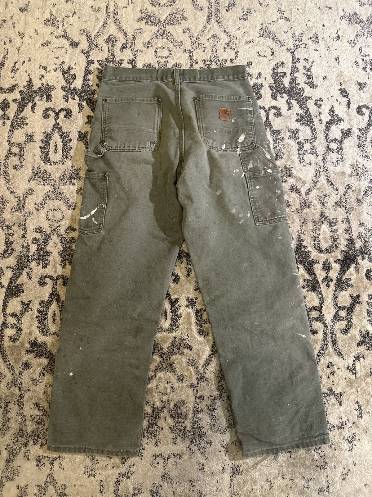 Carhartt × Vintage Vintage Carhartt Double Knee Paint Splatter Pants Size US 30 / EU 46 - 6 Thumbnail