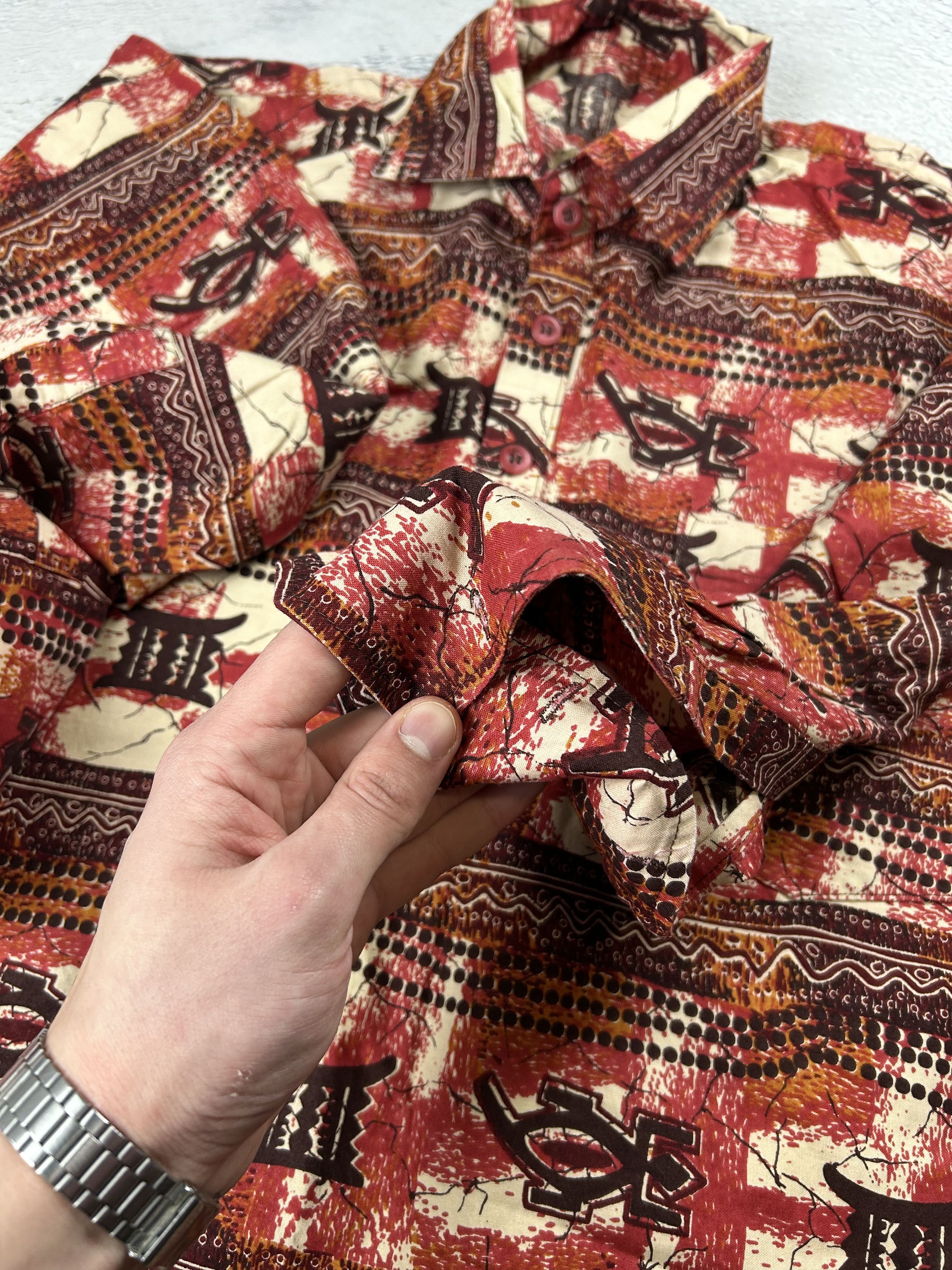 Flannel × Japanese Brand × Vintage Vintage Chinese shirts Monogram AOP Oldmoney Oversize Size US XL / EU 56 / 4 - 6 Thumbnail