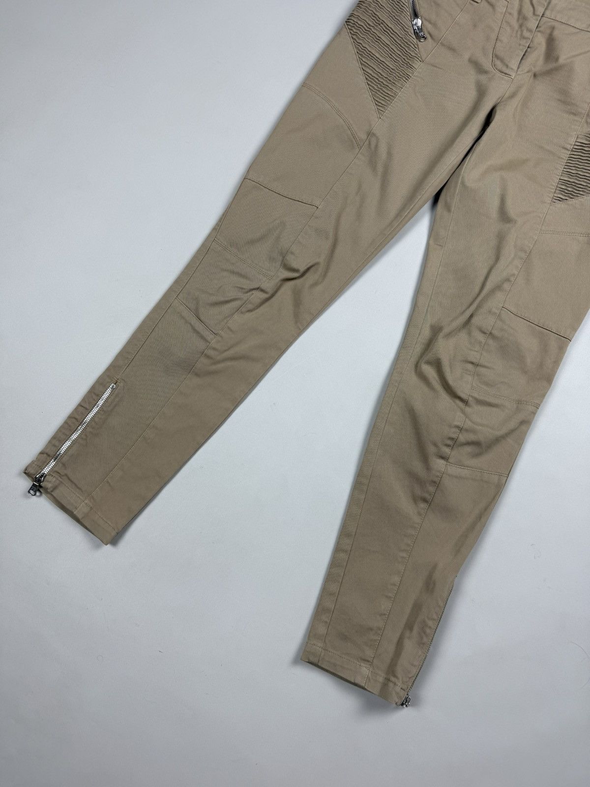 Pierre Balmain Pierre Balmain Ladies Ankle Zip Biker Chino Pants Trousers Size 28" / US 6 / IT 42 - 3 Thumbnail