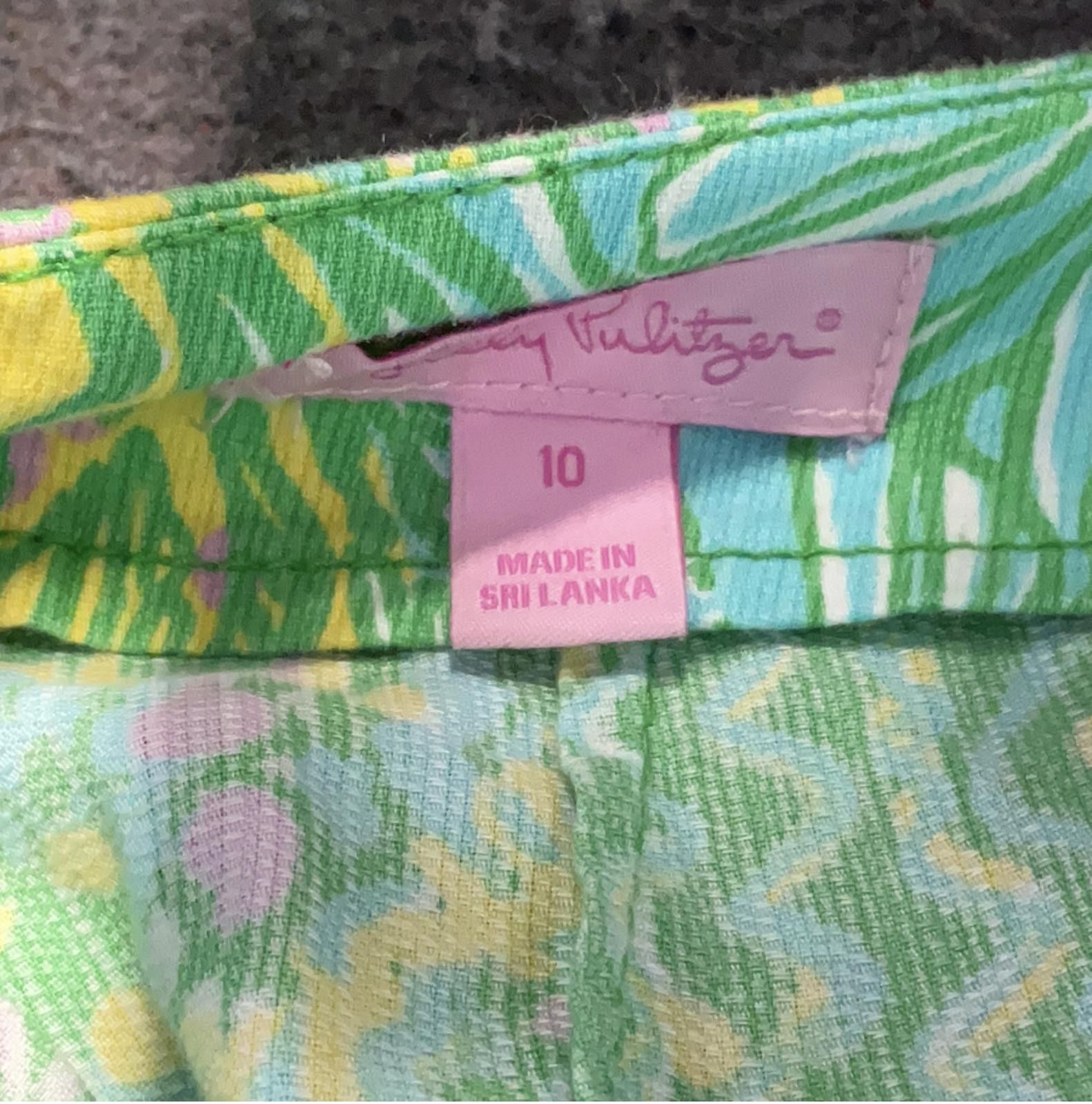Other Lilly Pulitzer Women's Paisley Print Cotton Shorts Size 10 Size 32" / US 10 / IT 46 - 3 Thumbnail