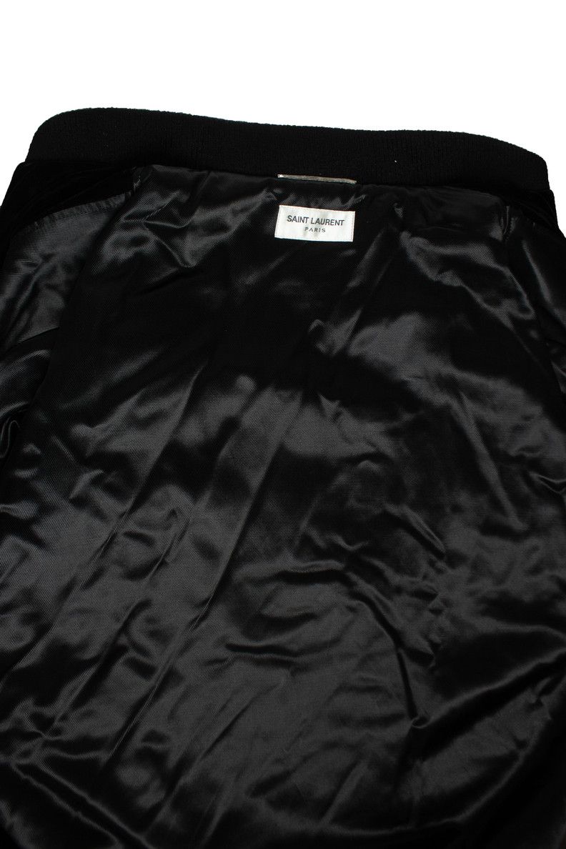 Saint Laurent Paris Saint Laurent, Teddy tangle silver bomber jacket 2019 Size US M / EU 48-50 / 2 - 6 Thumbnail