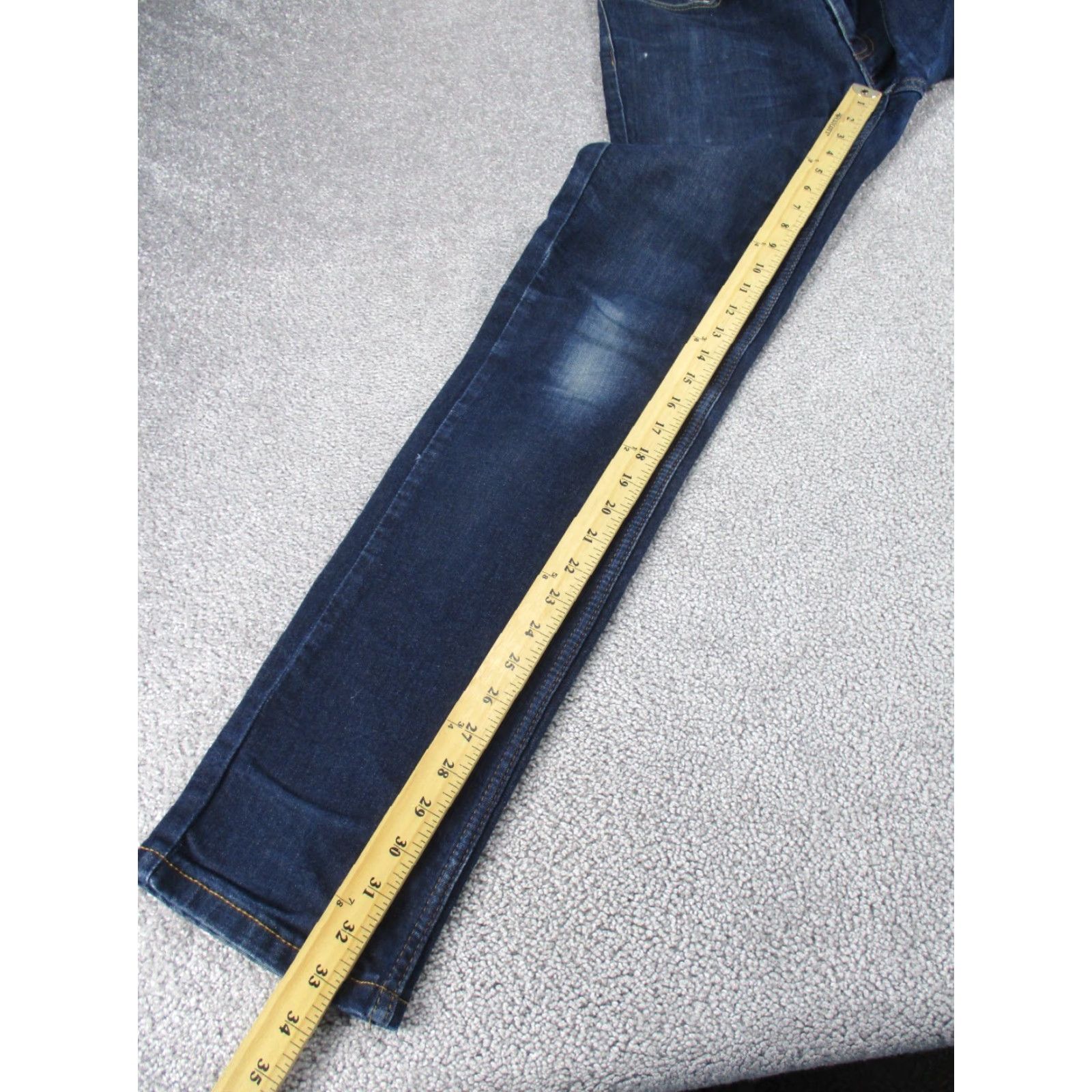 Levi's VINTAGE Levis Jeans 511 Mens 32 Dark Wash Denim Slim Fit 32X33 Blue 511 Slim Men's Jeans 32 33 Denim Sho exports Size US 32 / EU 48 - 7 Thumbnail