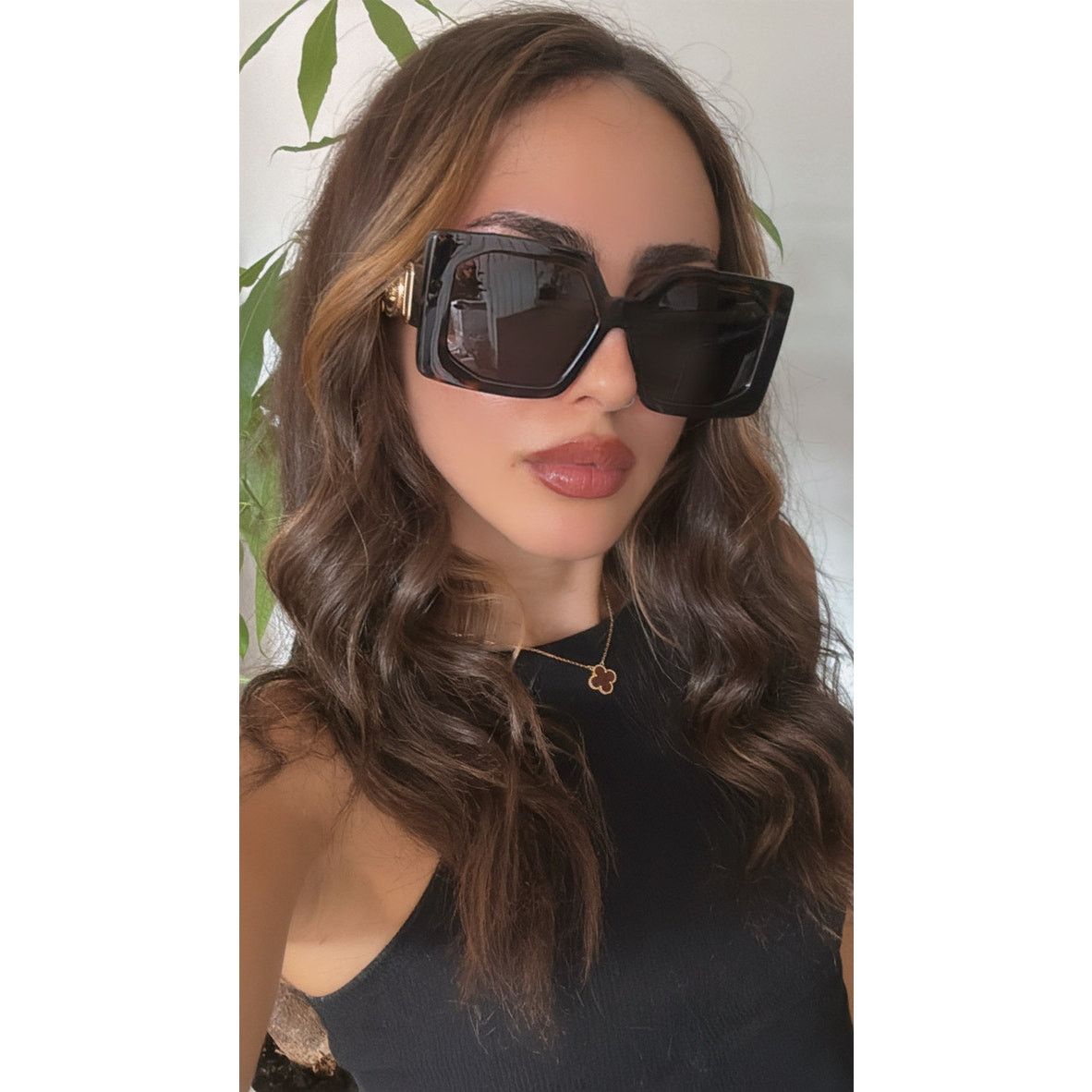 Versace NEW Versace VE4478U Oversized Havana Brown Square Sunglasses Size ONE SIZE - 2 Thumbnail