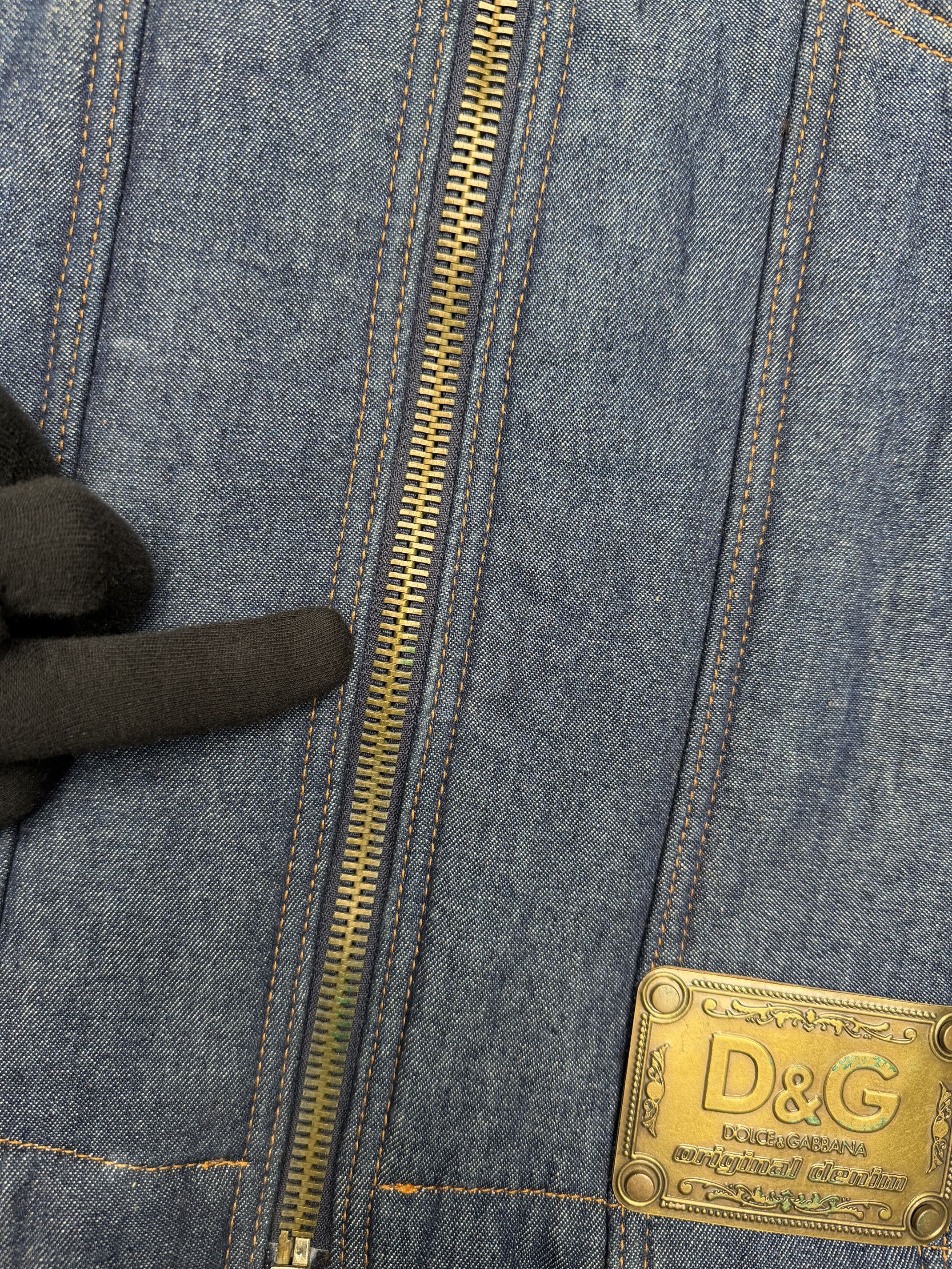Dolce & Gabbana vintage D&G faux fur lined denim trucket jacket Size US M / EU 48-50 / 2 - 7 Thumbnail