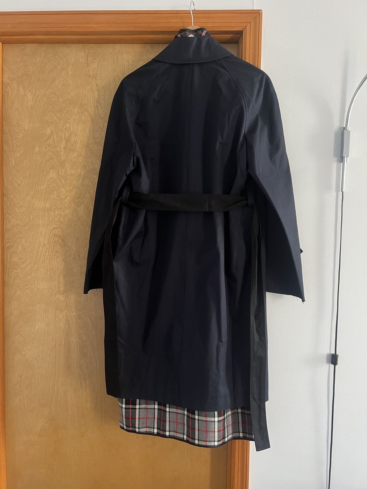 Balenciaga Balenciaga Trench Coat Cotton Twill Dark Navy Size XS / US 0-2 / IT 36-38 - 7 Thumbnail
