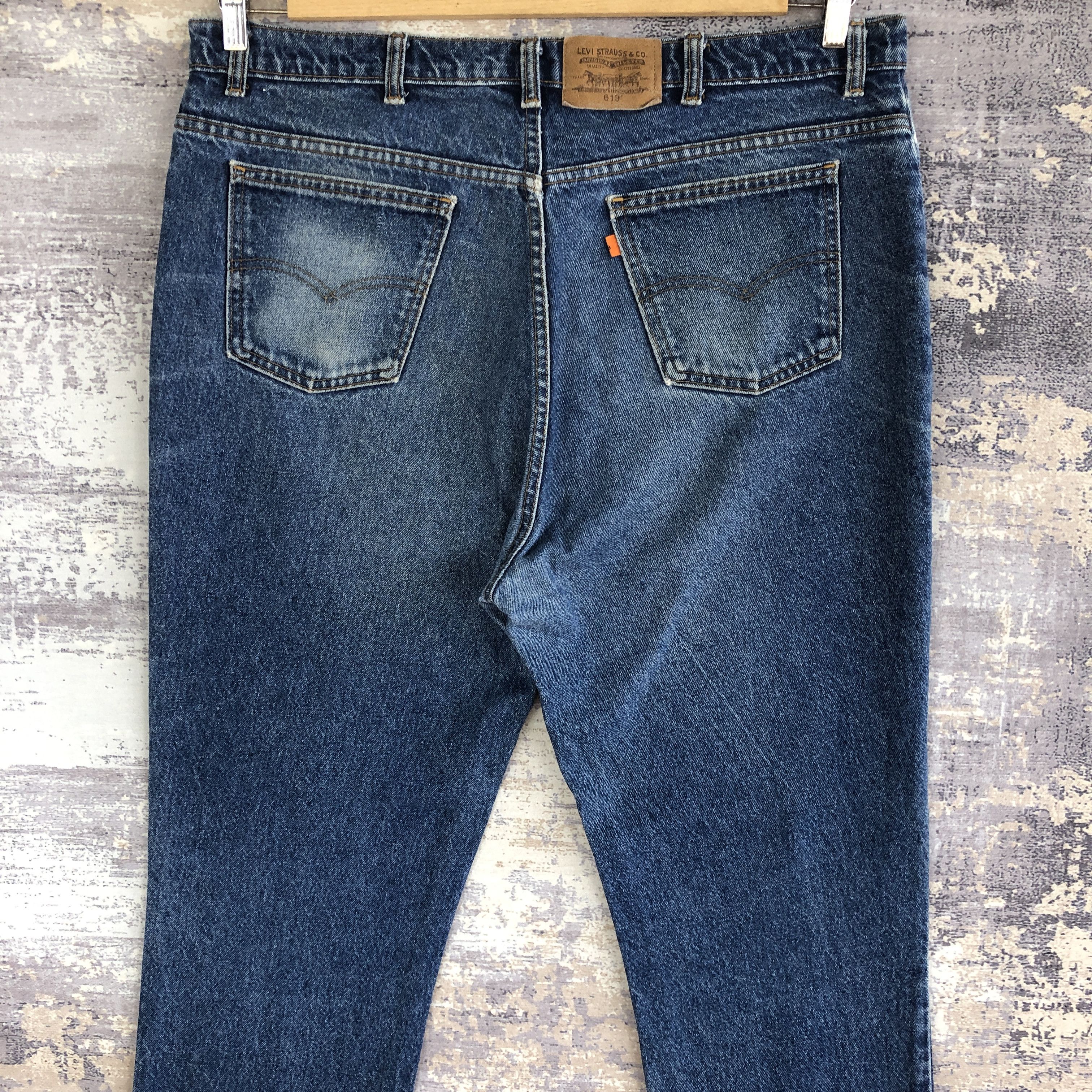 Levi's Vintage Levis 619 Orange Tab Jeans Levi's Stonewash Denim Size US 40 / EU 56 - 4 Thumbnail