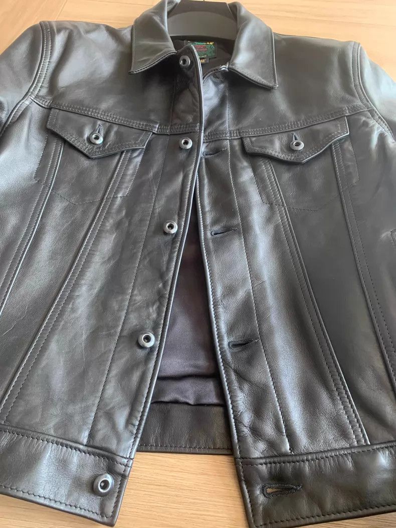 Schott Schott Soft nude cowhide classic slim denim jacket Size US XL / EU 56 / 4 - 8 Thumbnail