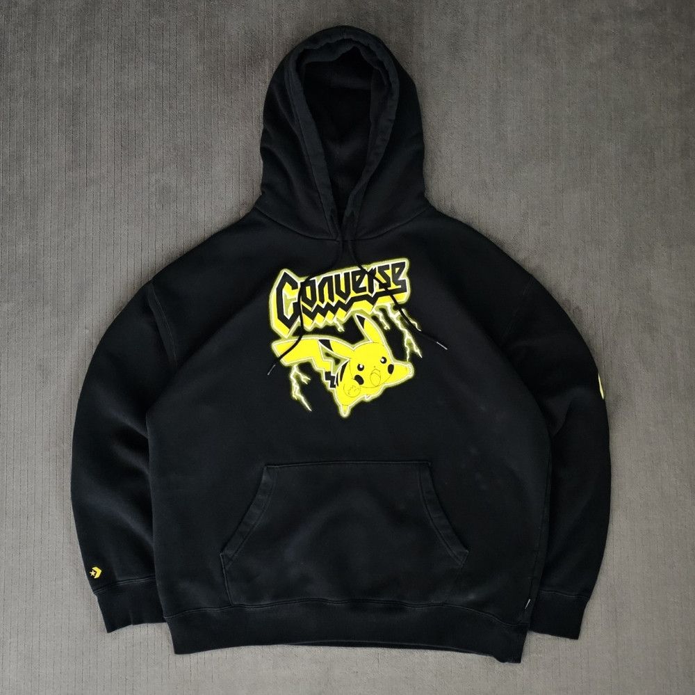 Converse Converse Pokémon Pikachu Men's 25th Celebration Hoodie Size Size US XL / EU 56 / 4 - 2 Thumbnail