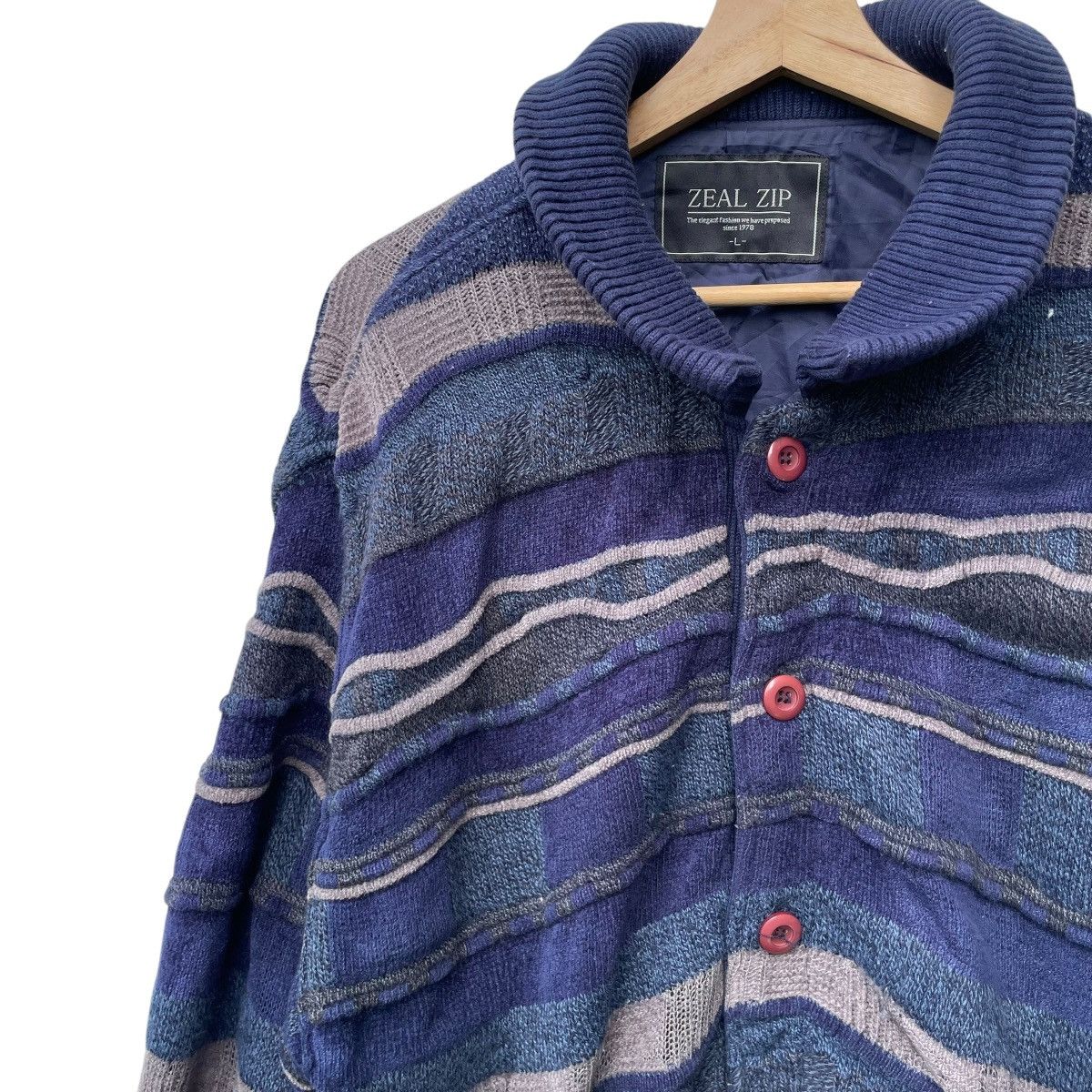 Japanese Brand Zeal Zip Stripe Jacket