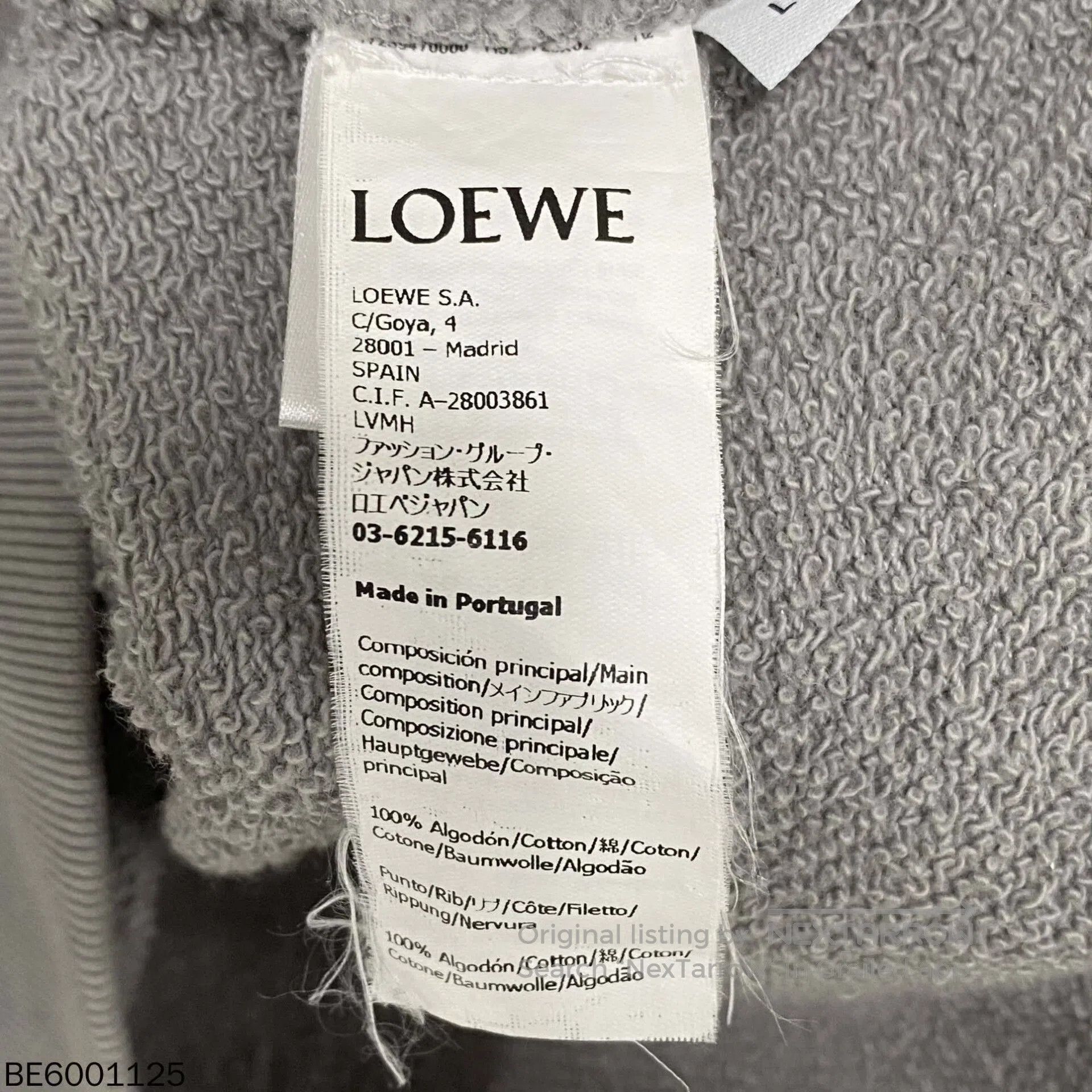 Loewe LOEWE Embroidered Logo Hoodie. Size US L / EU 52-54 / 3 - 6 Thumbnail