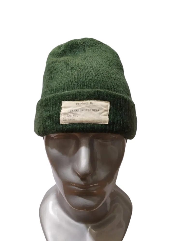 Beams Plus × Japanese Brand BEAMS OLIVE BEANIE PATCH MILITARY DESIGN HAT Size ONE SIZE - 1 Thumbnail