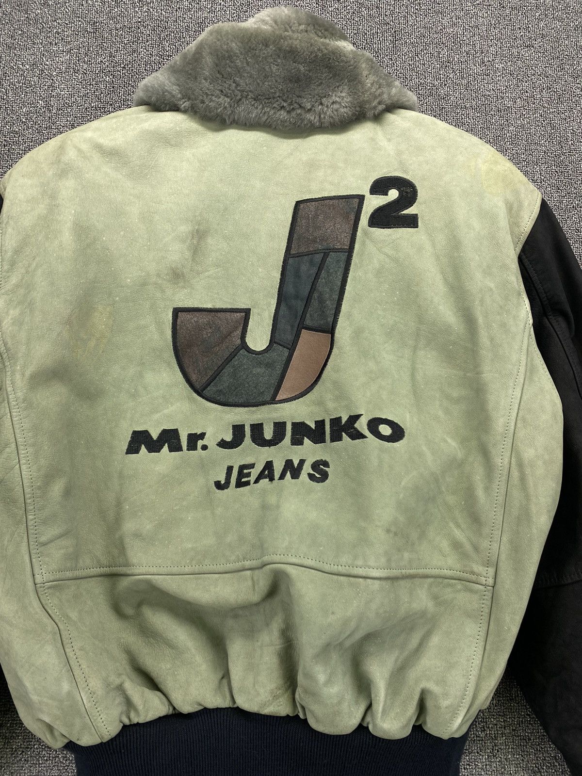Japanese Brand Vintage Mr Junko Jeans Varsity Leather Jacket Size US M / EU 48-50 / 2 - 5 Thumbnail