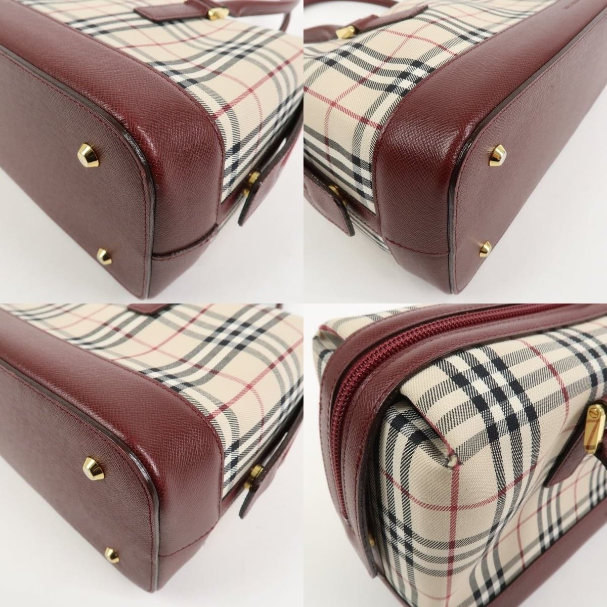 Burberry Burberry Nova Check Coated Canvas Shoulder Bag Beige Size ONE SIZE - 5 Thumbnail