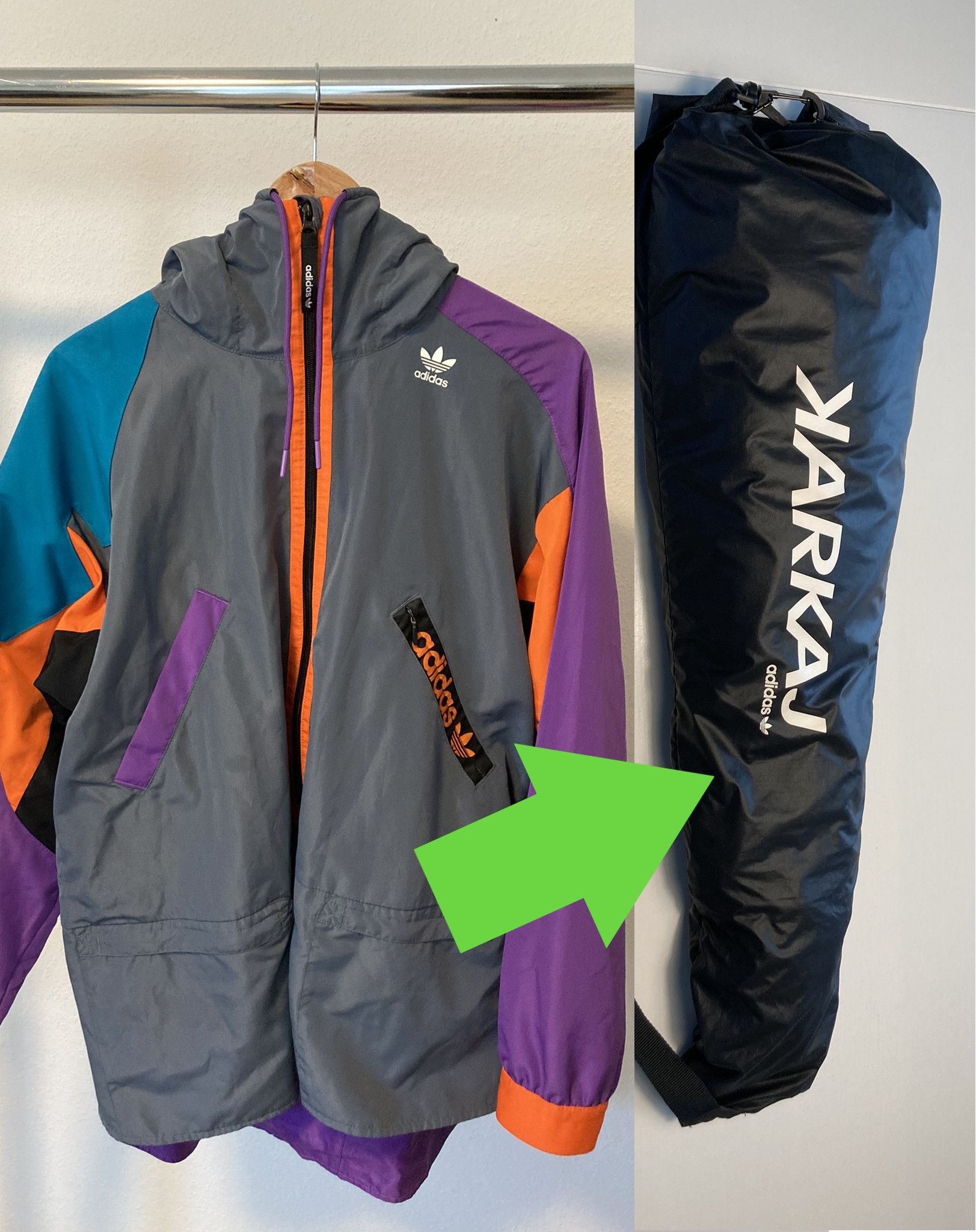 Adidas Adidas Archive Transformable Windbreaker "Karkaj" Size US M / EU 48-50 / 2 - 1 Thumbnail