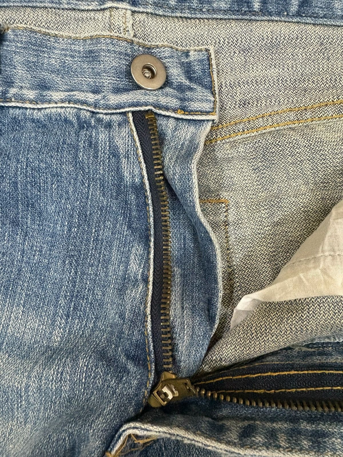 Japanese Brand Vintage Japanese Brand Patched Distressed Loose Jeans Size US 32 / EU 48 - 9 Thumbnail