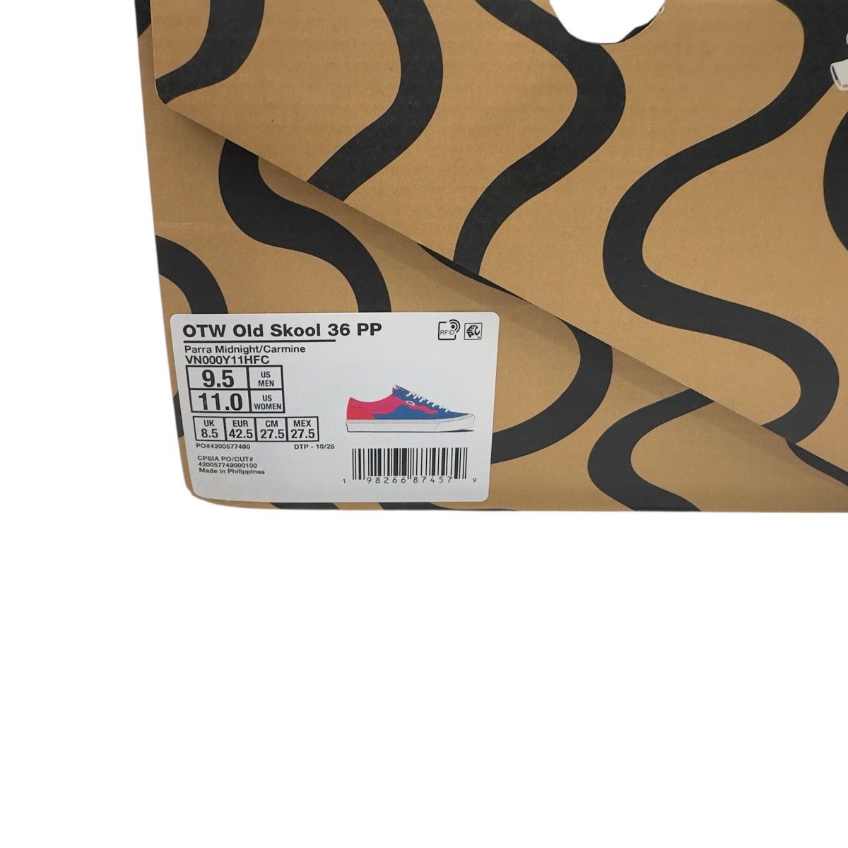 Vans VANS x Parra OTW Old Skool 36 Size 9.5 Midnight Carmine Size US 9.5 / EU 42-43 - 8 Thumbnail
