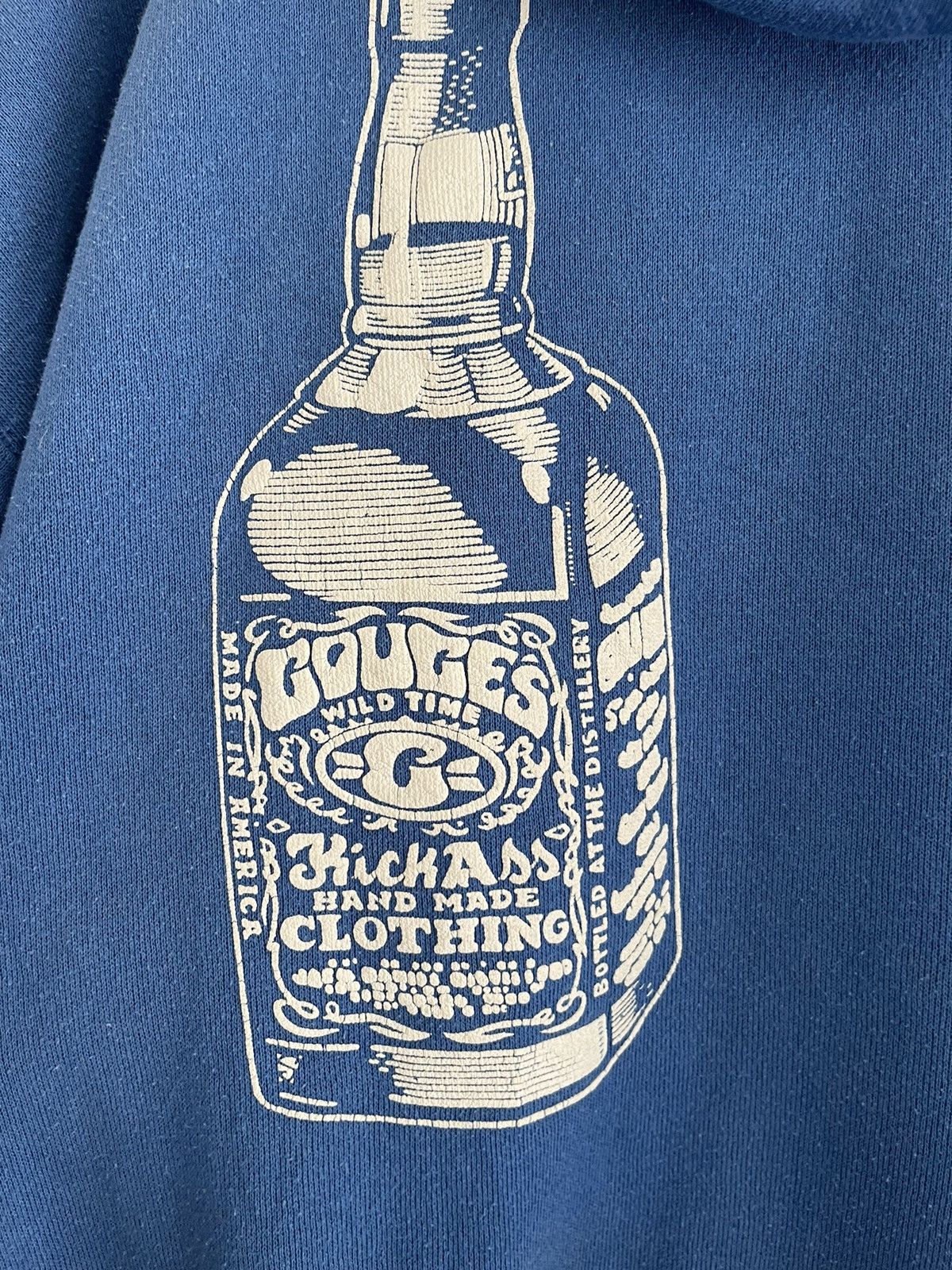 Vintage Vintage Gouge Clothing Whiskey Kickass Hoodie Size US XL / EU 56 / 4 - 6 Thumbnail