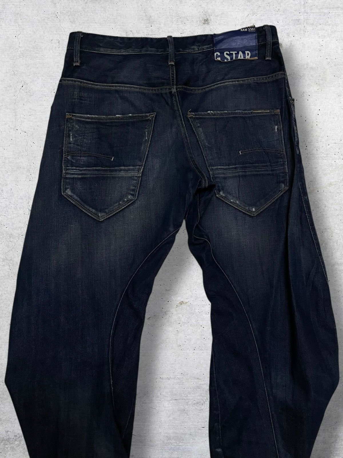 G-Star VINTAGE G-STAR RAW 90S ORIGINAL DESIGNER LOOSE TAPERED DENIM Size US 32 / EU 48 - 11 Thumbnail