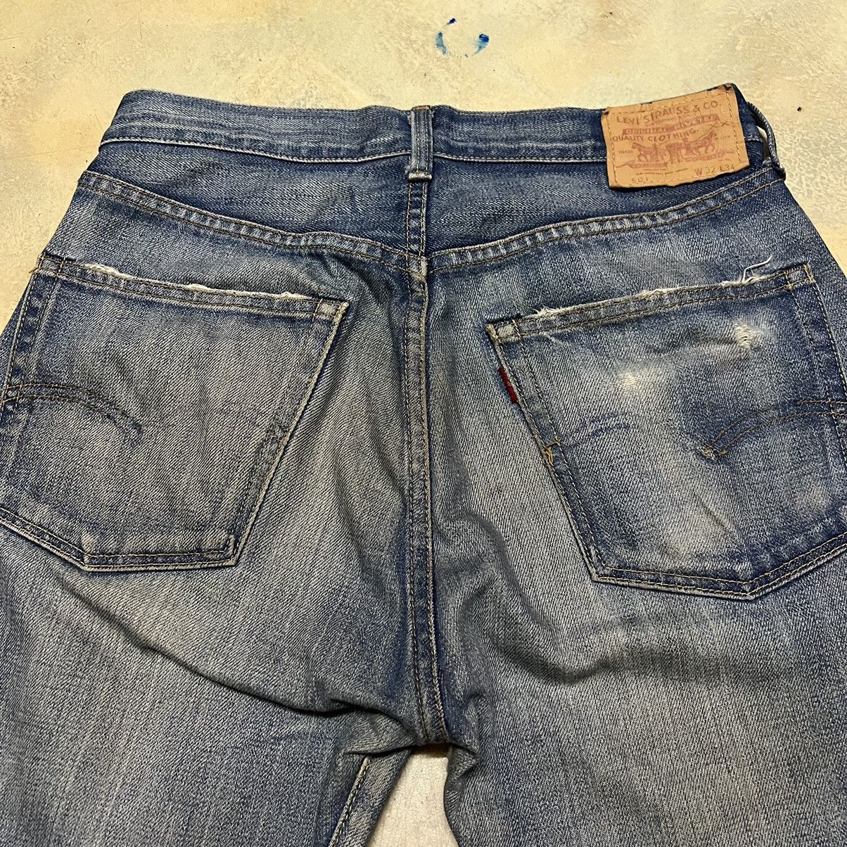 Levi's Vintage Levis Big E Lot 501 Selvedge Distressed Denim Jeans Size US 29 - 22 Thumbnail