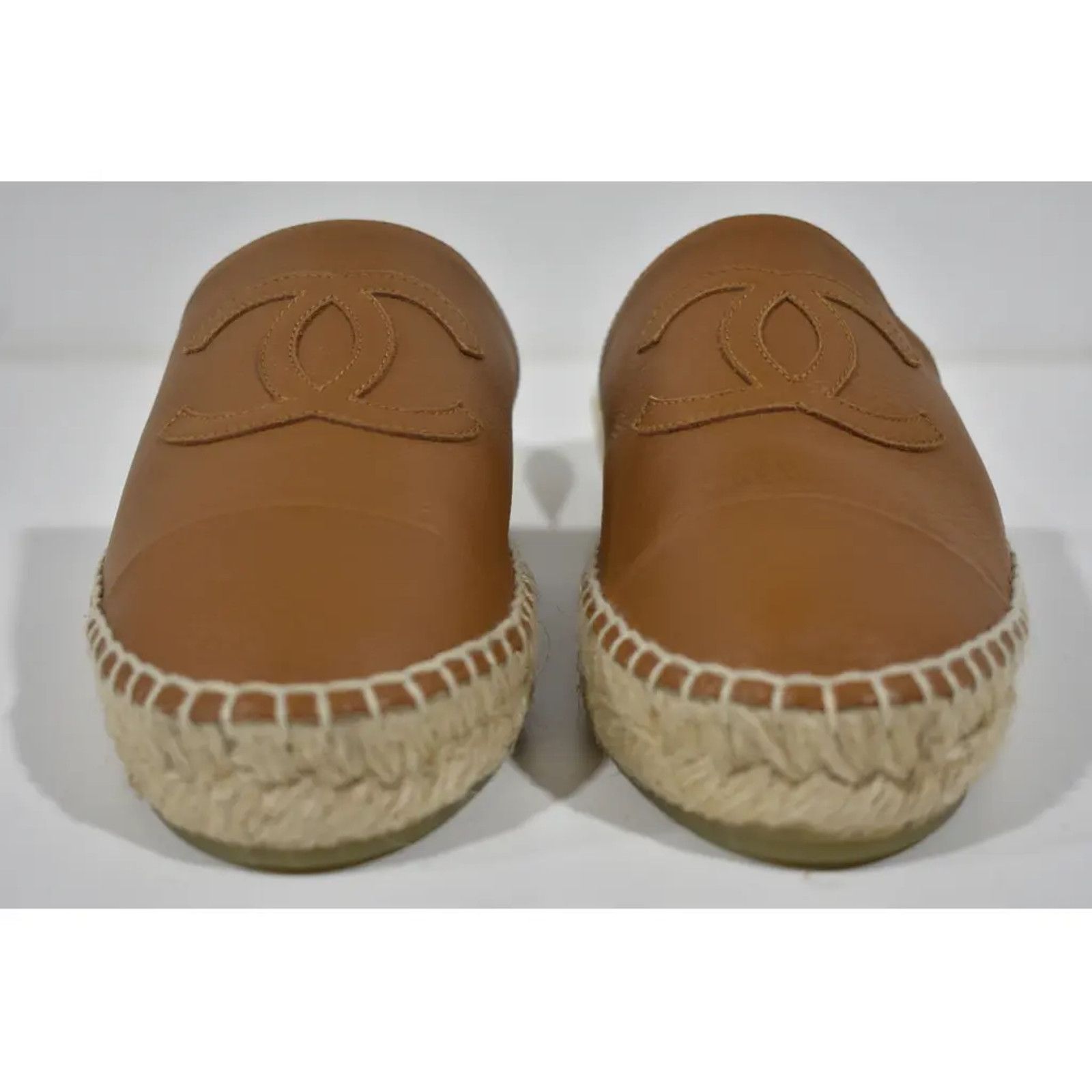 Chanel 20A CC Logo Double Sole Backless Espadrille Ballet Flat 35 Size US 5 / IT 35 - 6 Thumbnail