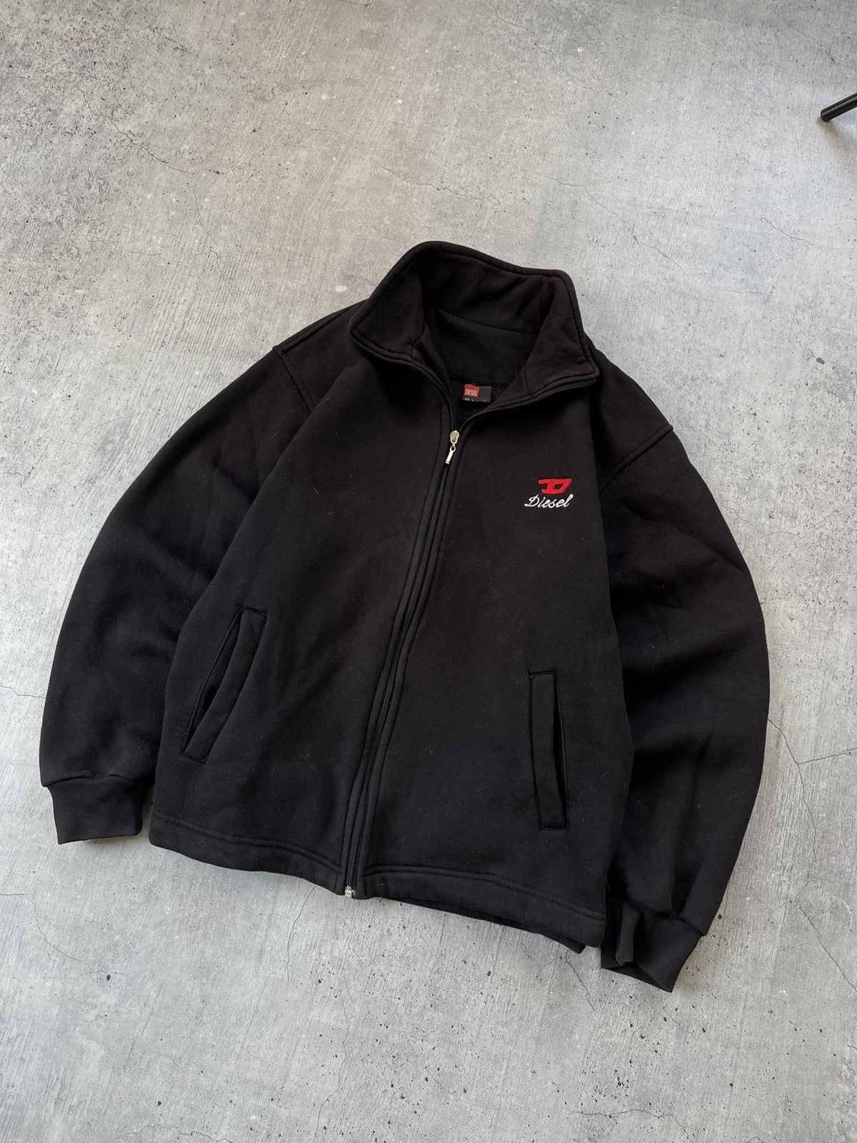 Other Vintage Diesel Zip Sweatshirt Y2k Size US L / EU 52-54 / 3 - 1 Thumbnail