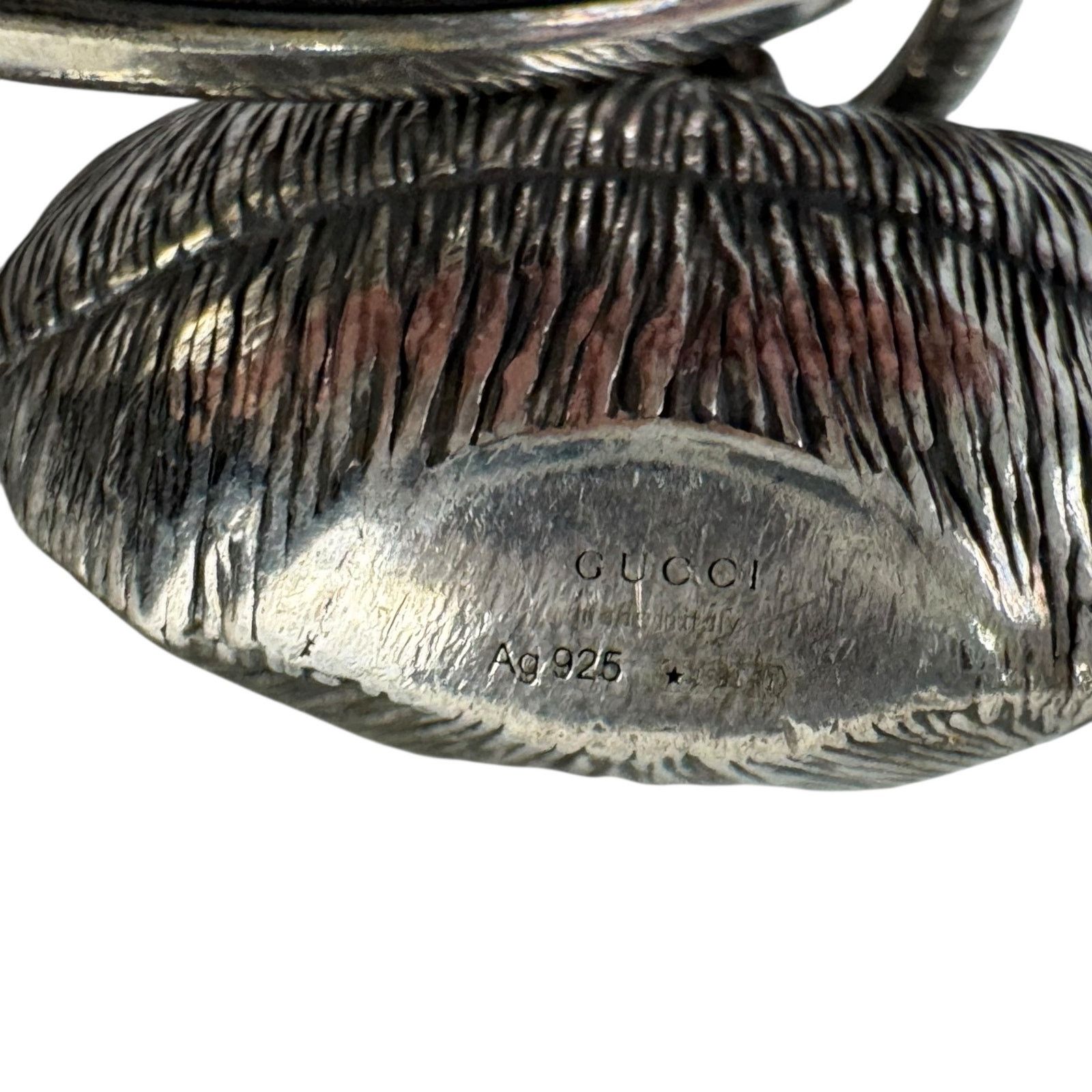 Gucci Gucci Sterling Silver Bulldog Key Ring Size ONE SIZE - 5 Thumbnail