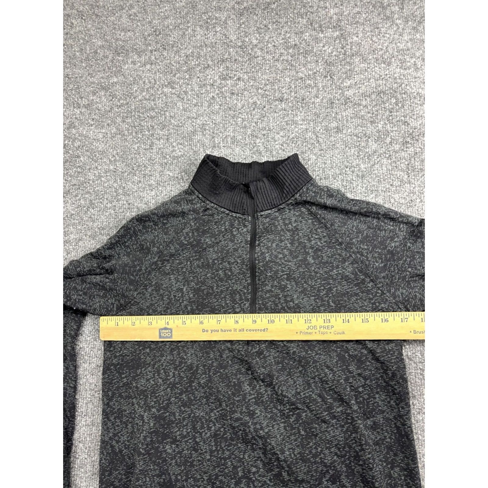 Lululemon Lululemon Pullover Mens Medium Gray Quarter Zip Long Sleeve Running Shirt Top Size US M / EU 48-50 / 2 - 2 Thumbnail