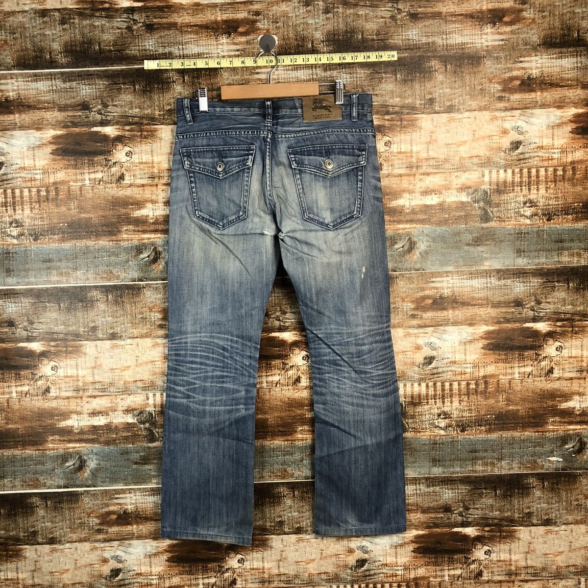Burberry DLL Burberry Blue Distressed Denim Pants #C252 Size US 29 - 15 Thumbnail