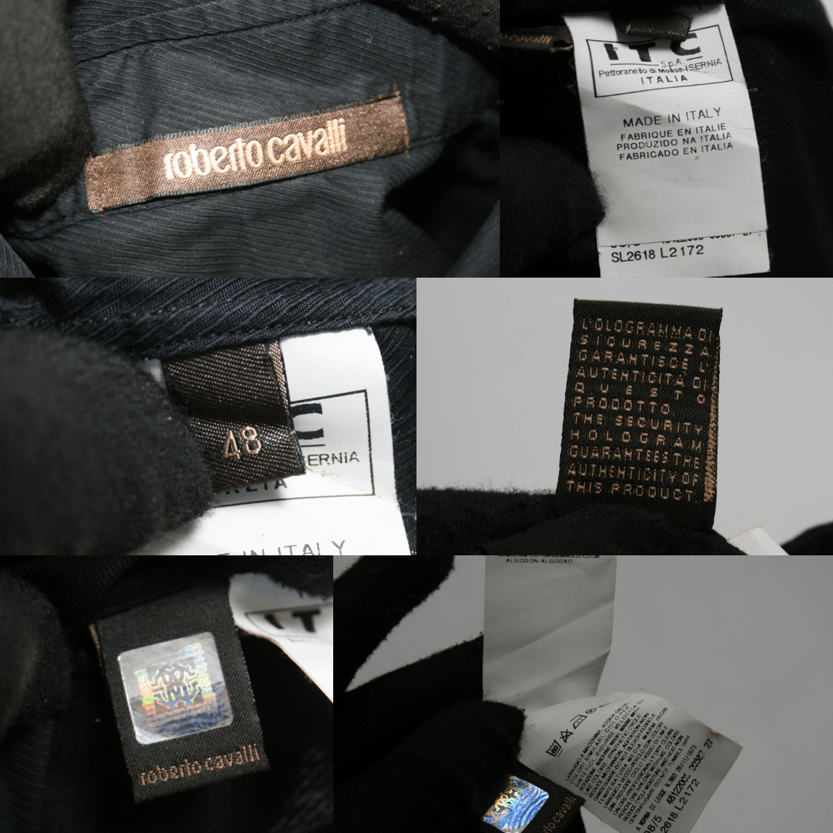 Roberto Cavalli Textured Cufflinks Shirt Size US M / EU 48-50 / 2 - 14 Thumbnail