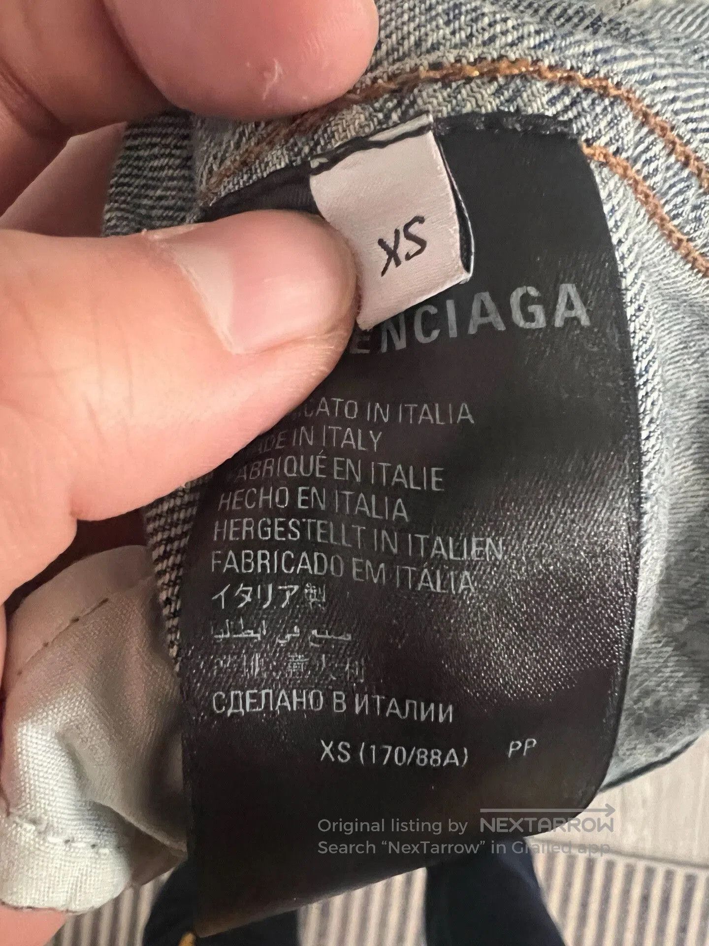 Balenciaga balenciaga classic denim jacket with bb print. Size US M / EU 48-50 / 2 - 2 Thumbnail