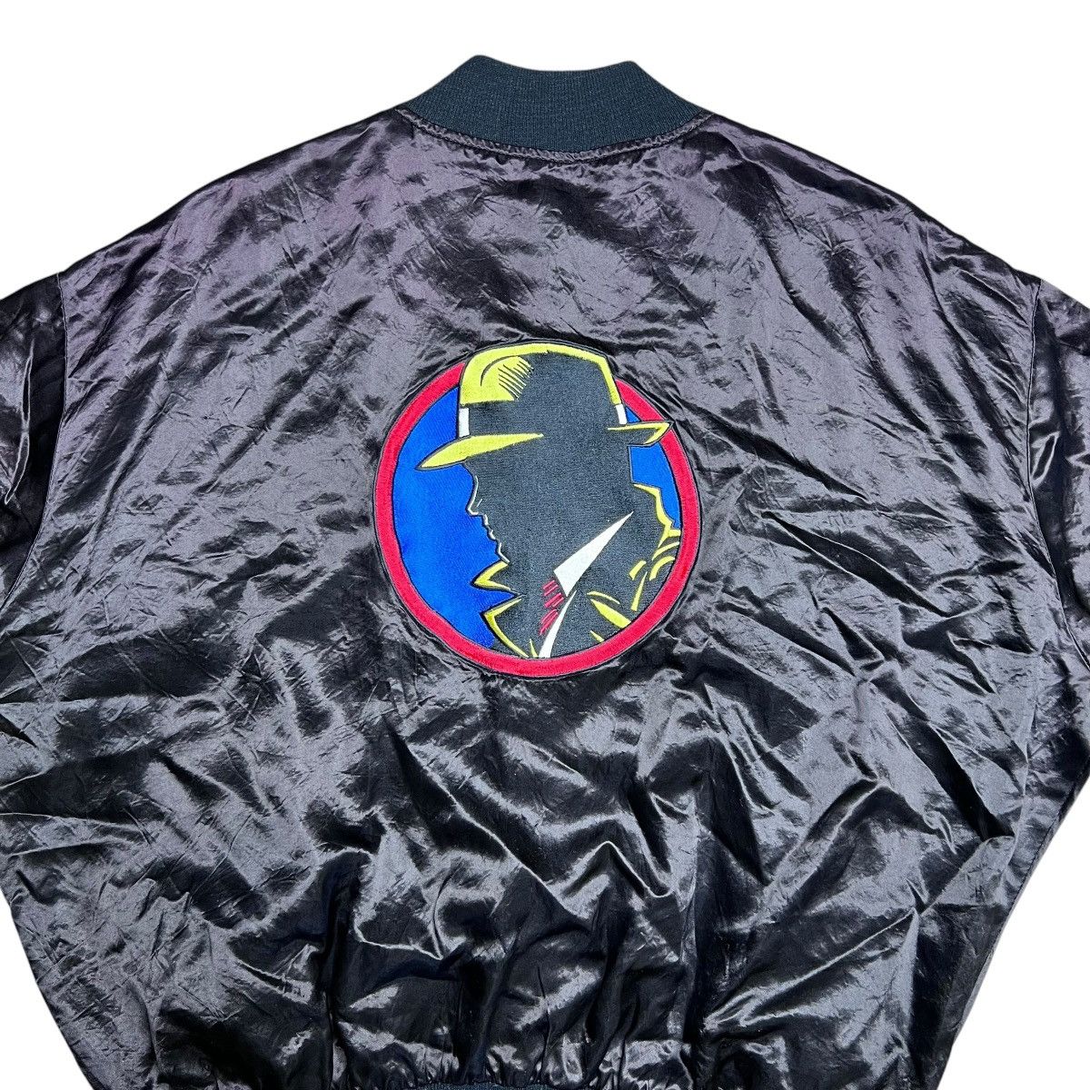 Disney × Vintage 1980s Dick Tracy Disney Promotional Products Satin Jacket Size US L / EU 52-54 / 3 - 10 Thumbnail