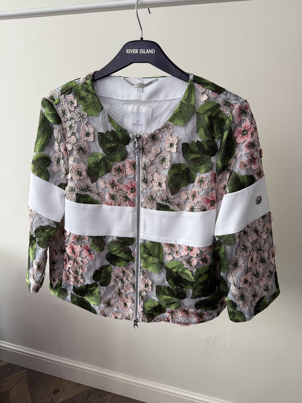 Other Vintage Sportalm Women Floral Embroidered Jacket Size M / US 6-8 / IT 42-44 - 4 Thumbnail