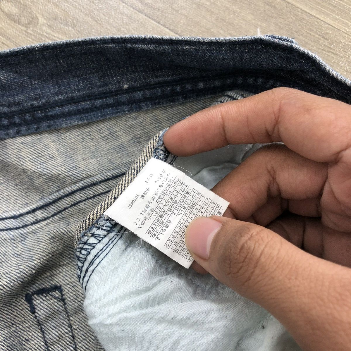 If Six Was Nine × In The Attic × Le Grande Bleu (L.G.B.) 2000s In The Attic Homme Distressed Bondage Cargo Jeans Y2K Size US 28 / EU 44 - 10 Thumbnail