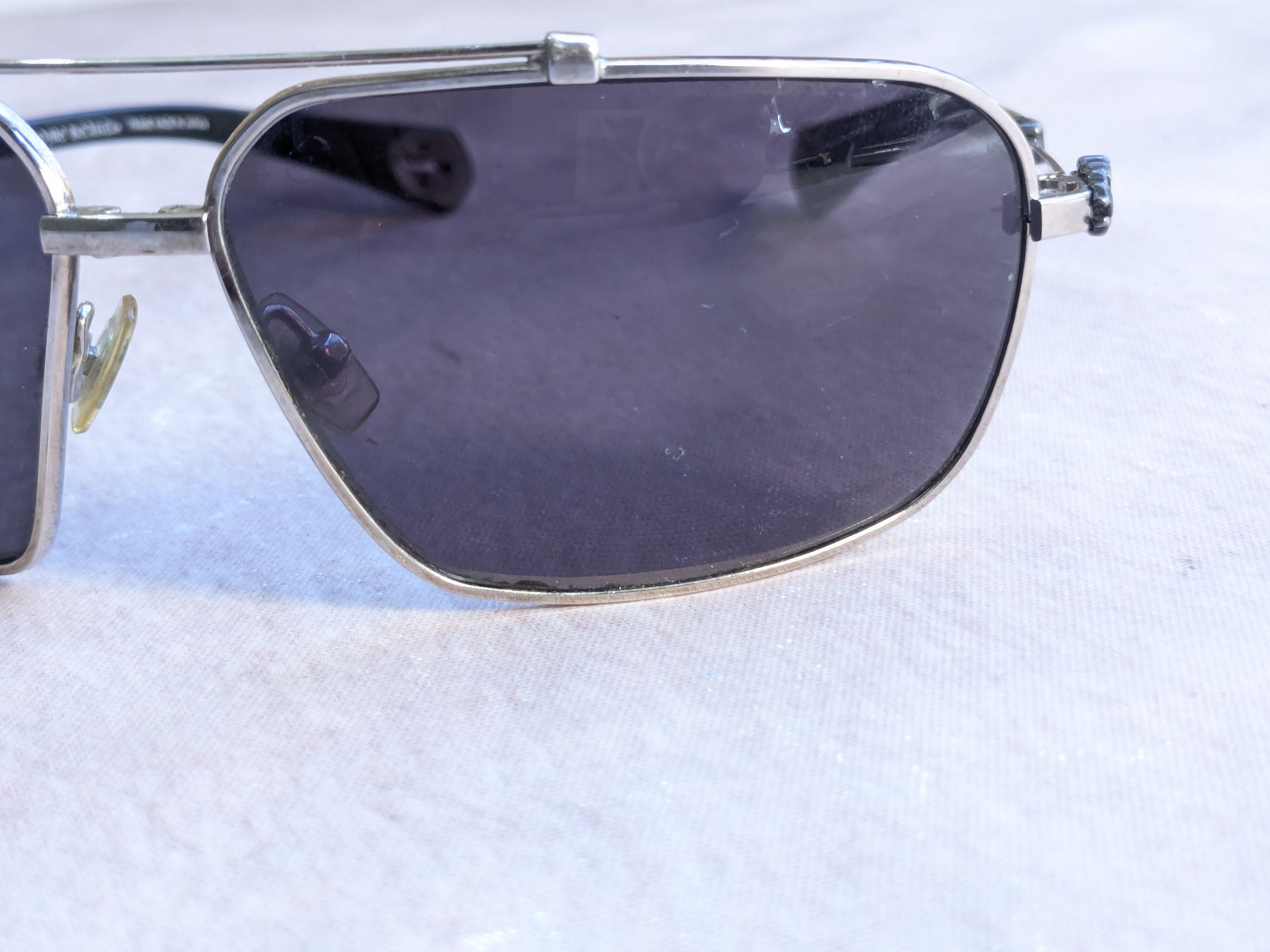 Chrome Hearts Chrome Hearts Aviator Sunglasses Oral Blue Silver Cross Y2K Size ONE SIZE - 4 Thumbnail