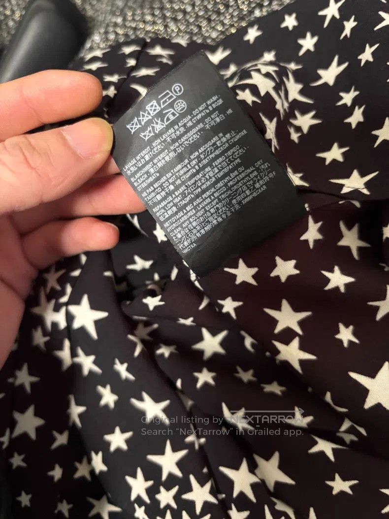 Saint Laurent Paris Saint Laurent Paris size 39 Black and White Star Print Shi Size US L / EU 52-54 / 3 - 7 Thumbnail