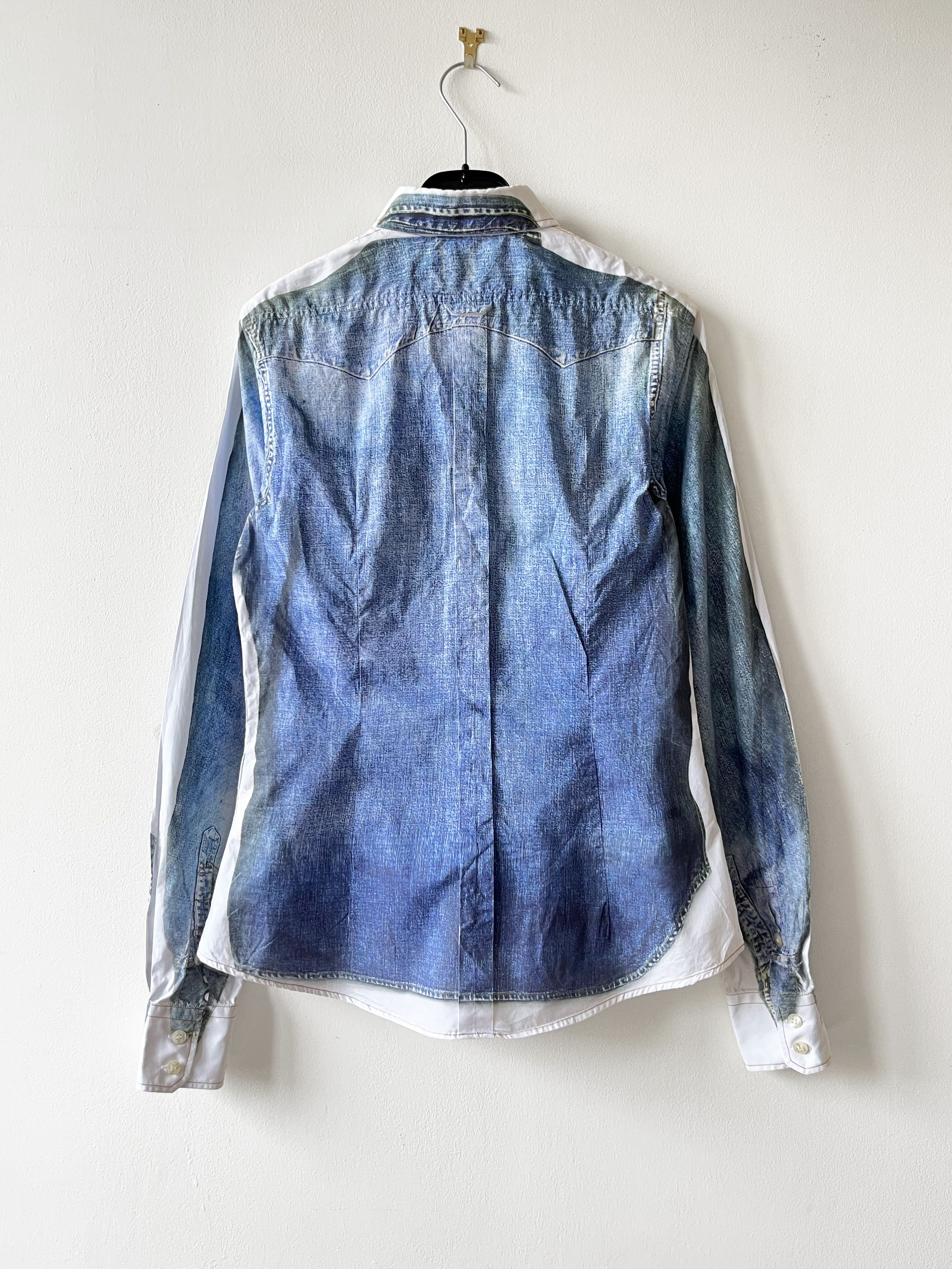 Dolce & Gabbana Dolce & Gabbana printed denim trompe l'oeil shirt Size XS / US 0-2 / IT 36-38 - 2 Thumbnail