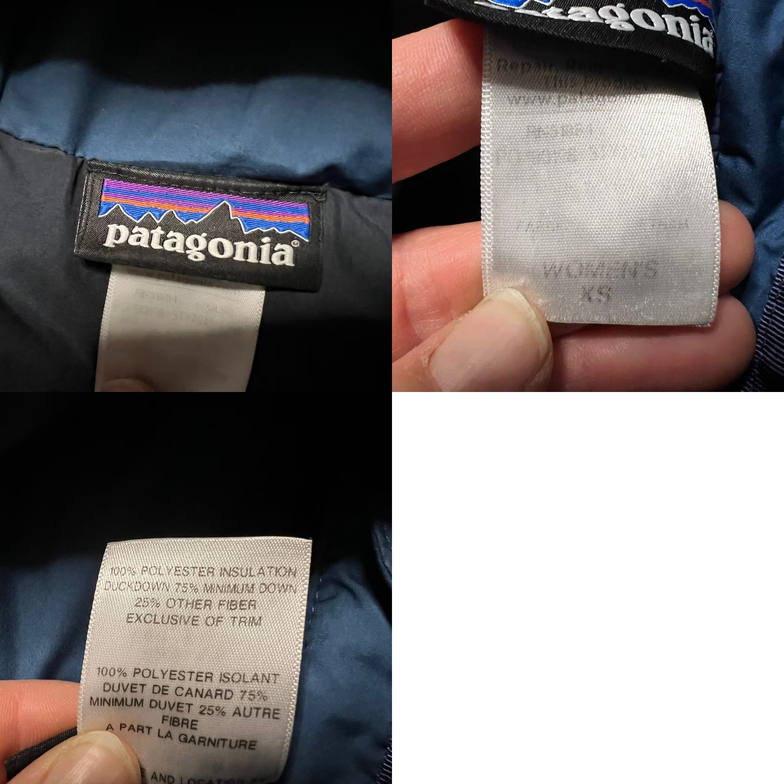 Patagonia Patagonia Jacket Womens XS Down With It Parka Puffer Coat Hooded Long Blue Stains Womens XS Jacket Size XS / US 0-2 / IT 36-38 - 9 Thumbnail