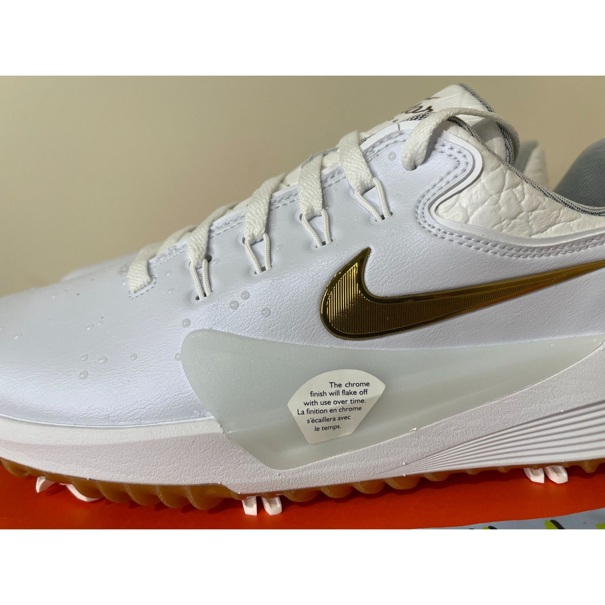 Nike Nike Victory Pro 4 NRG Golf The Players White Gold Mens 9.5u Size US 9.5 / EU 42-43 - 3 Thumbnail