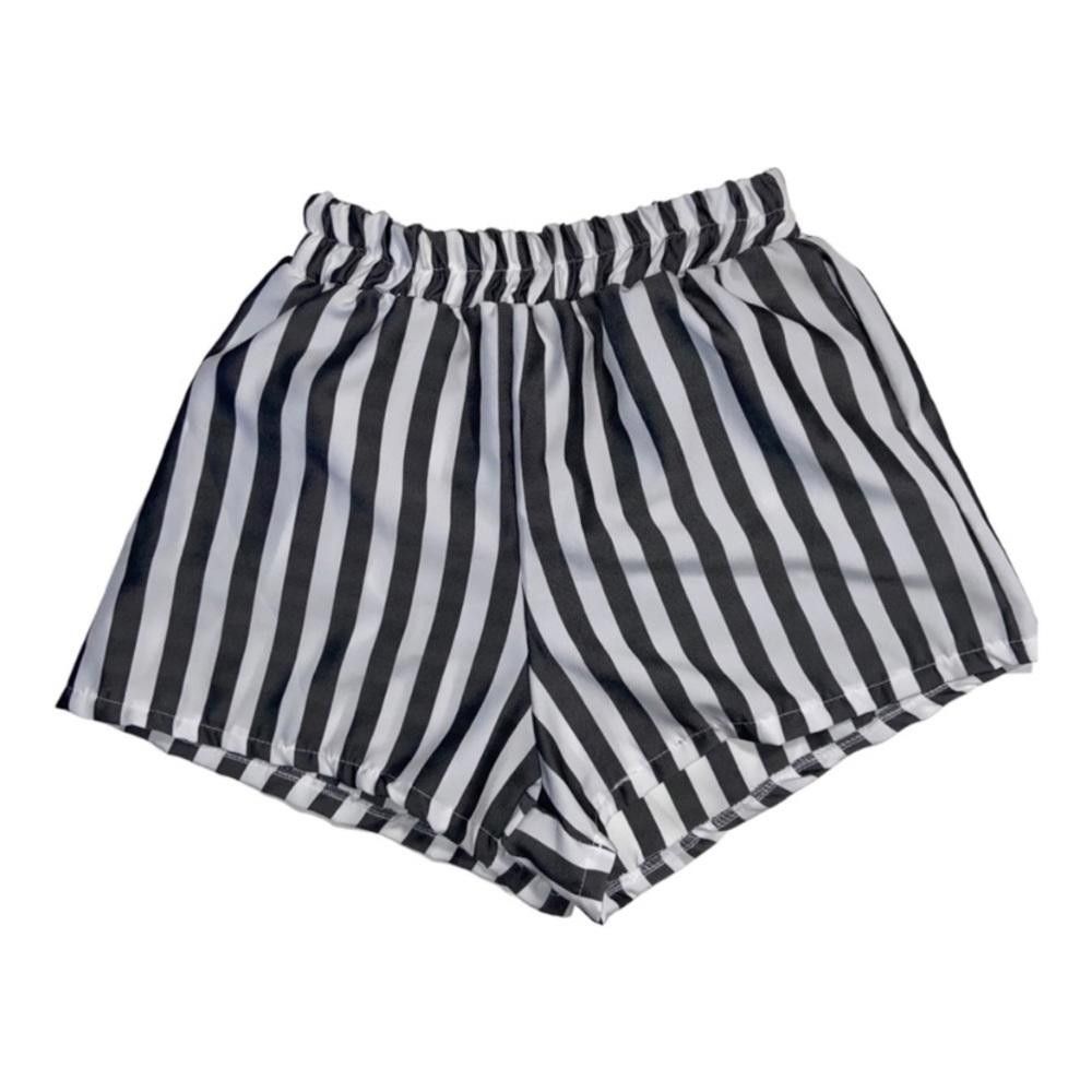 Designer Striped High Waist Shorts Size Small Size 28" / US 6 / IT 42 - 2 Thumbnail