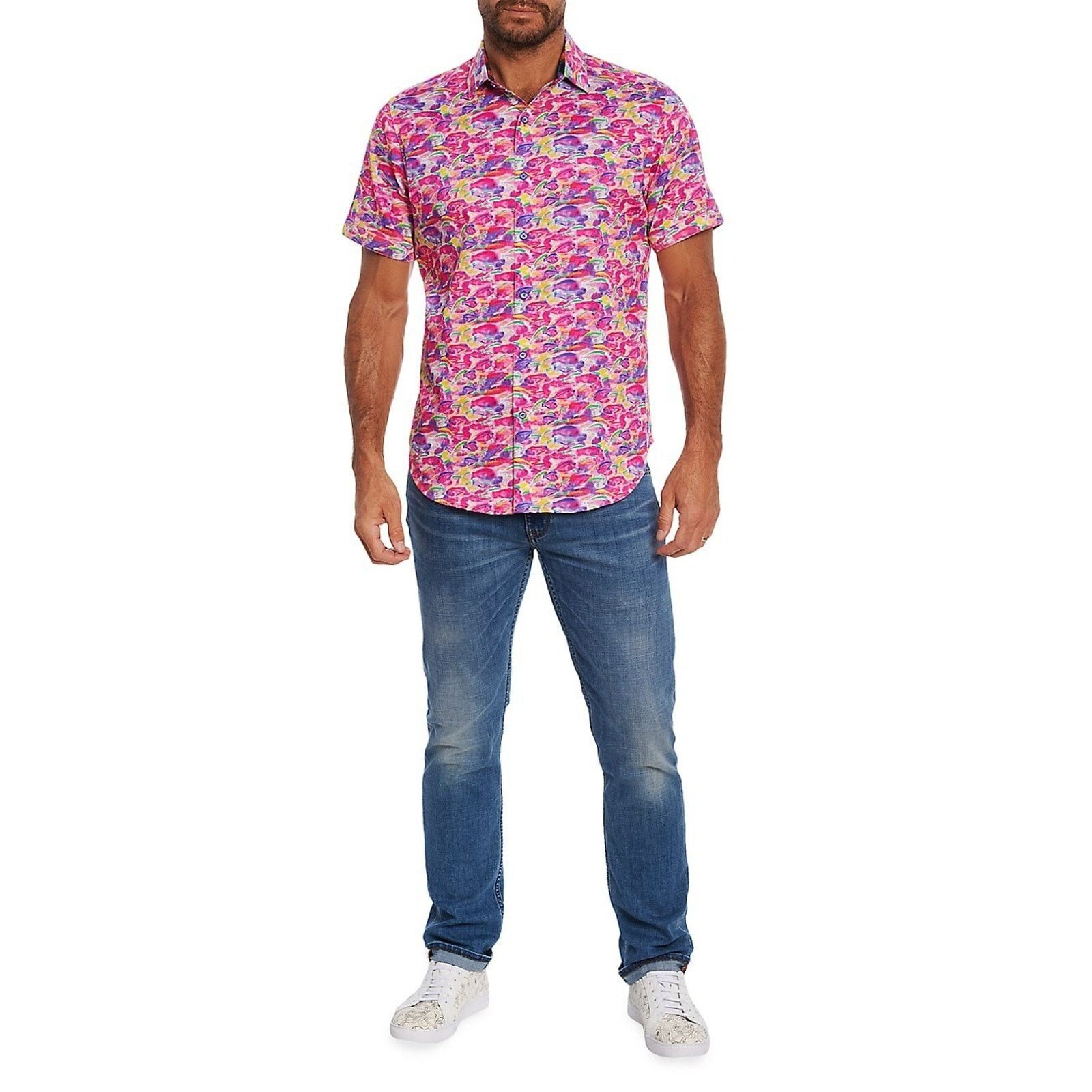 Robert Graham Robert Graham Fishy Business NWT Small Classic Fit Pink S/S Size US S / EU 44-46 / 1 - 4 Thumbnail